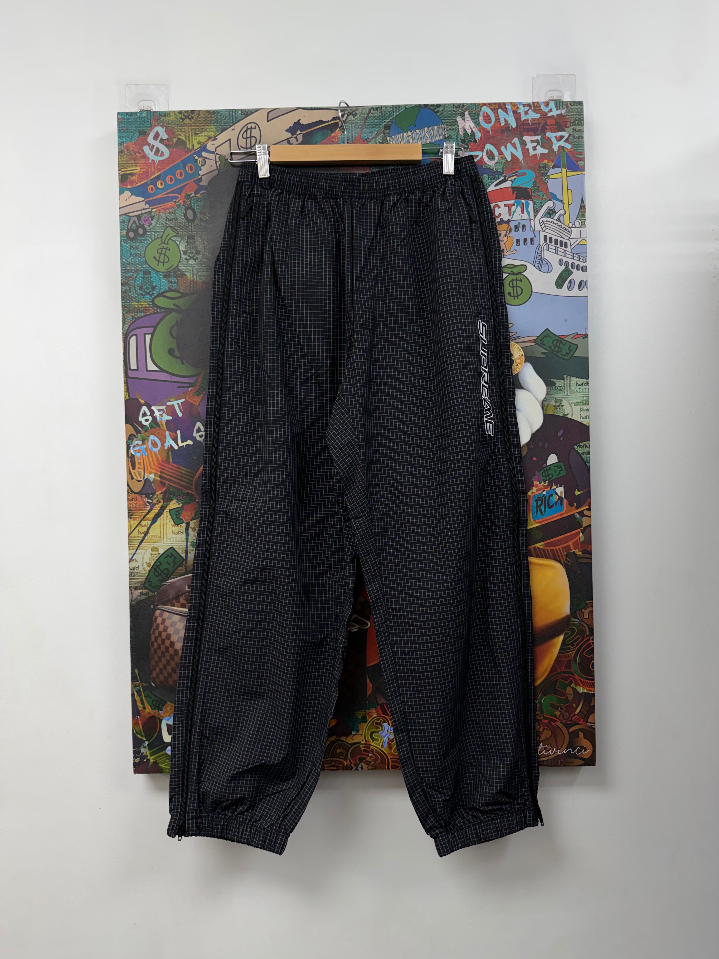 Supreme Ripstop Black Warm Up Pants Pants