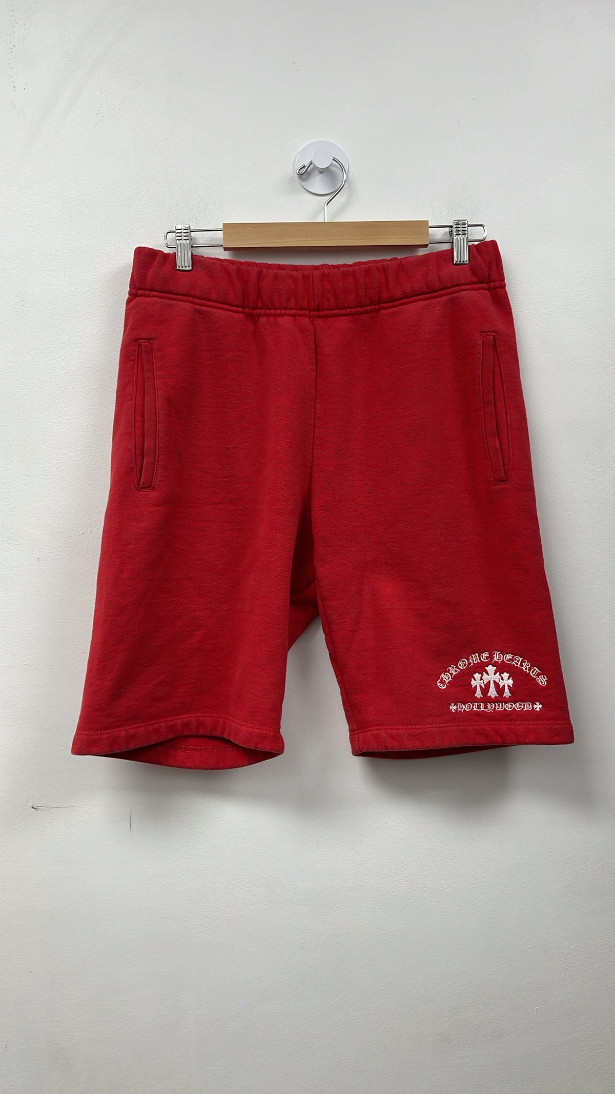 Chrome Hearts Red King Taco Sweat Shorts