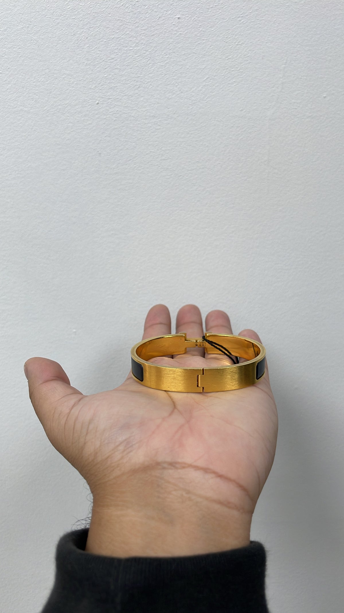 Hermes Black Gold H (21) Bracelet