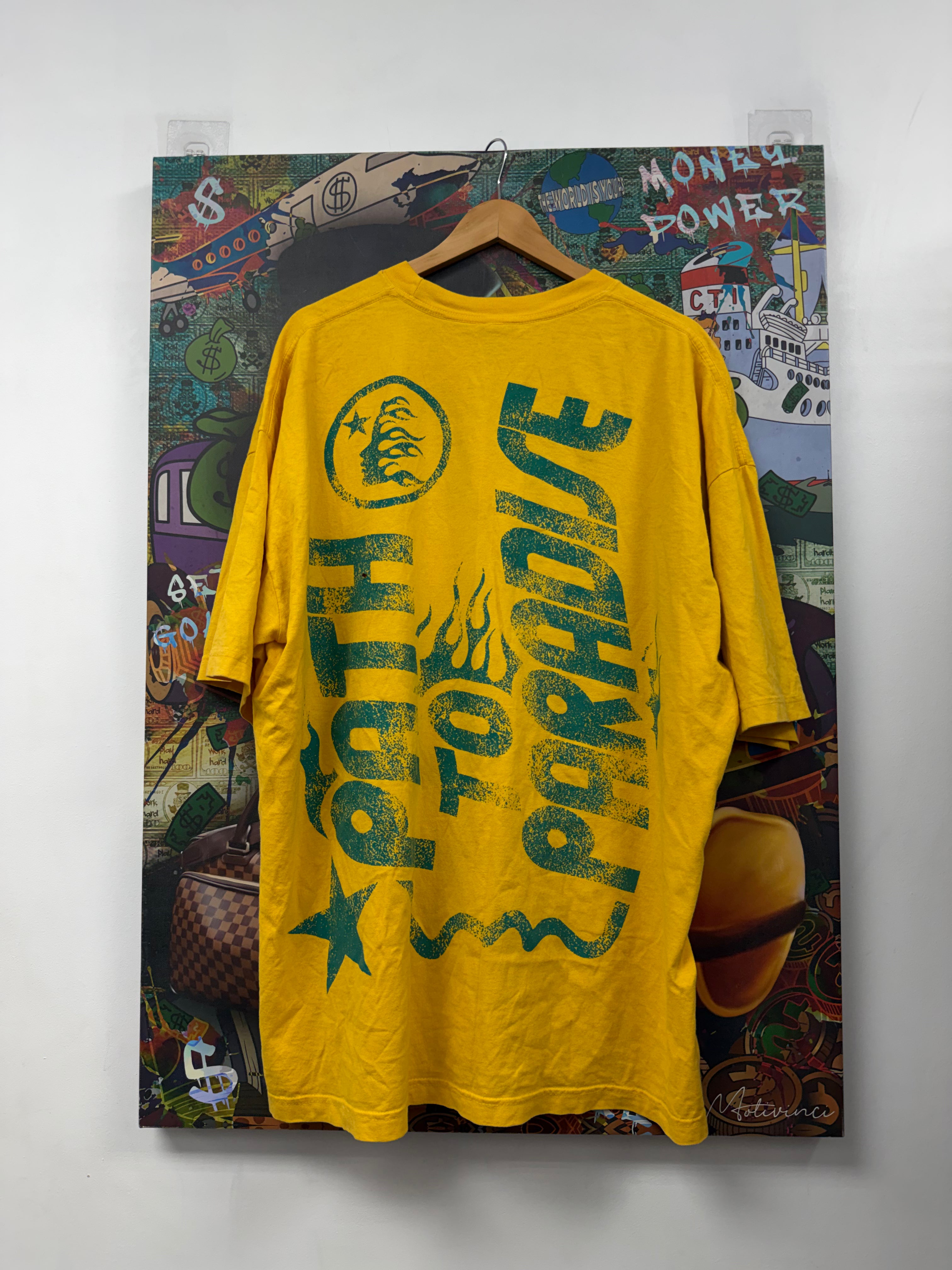 Hellstar Yellow Green Jesus Tee