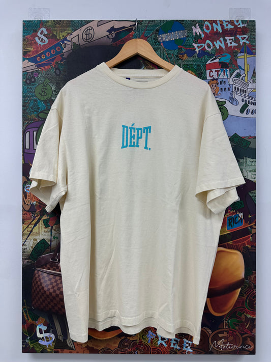 Gallery Dept Tee Cream Baby Blue New XL With Tags