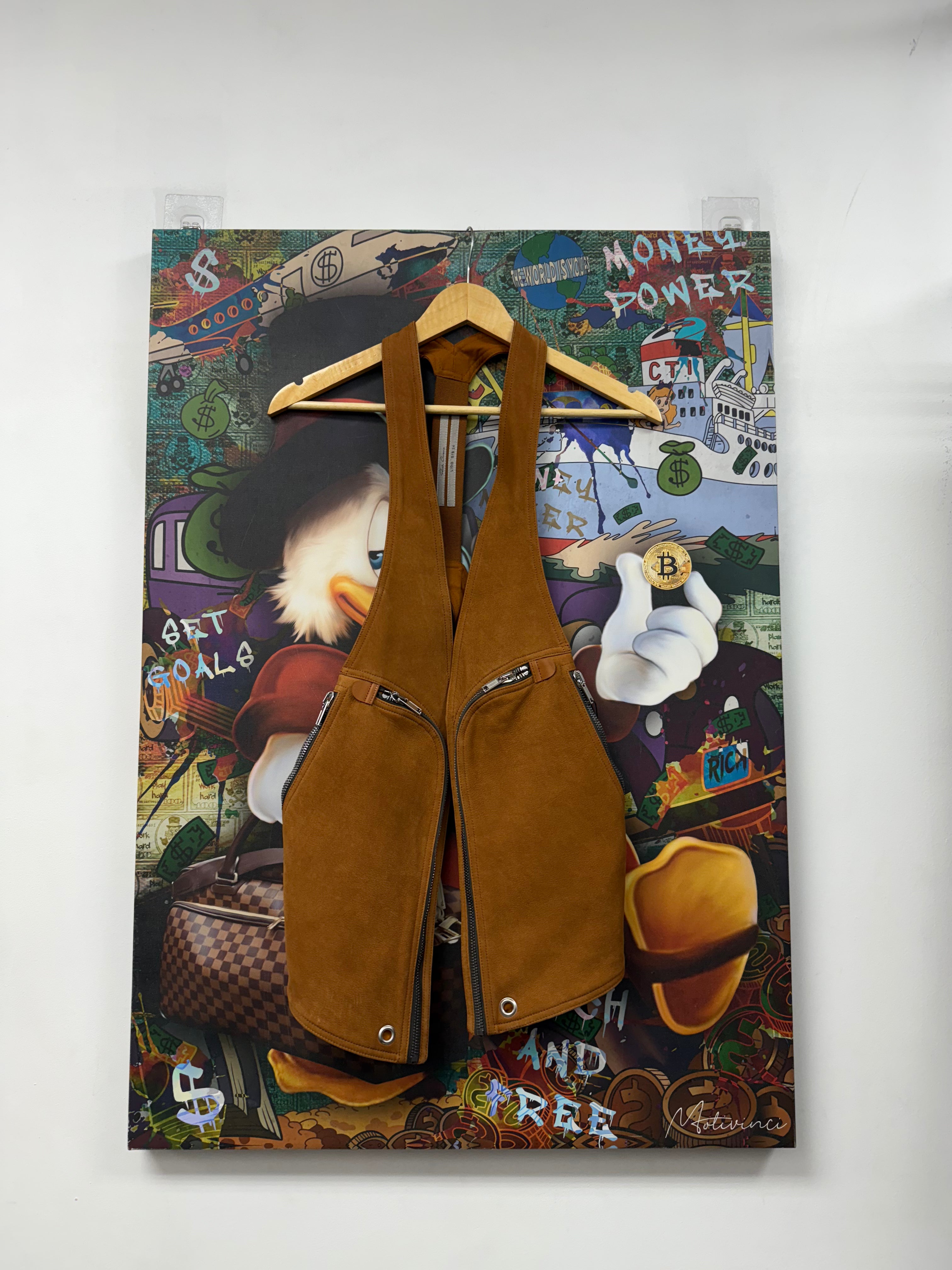 Rick Owens Clay Leather Bomber (52) Vest