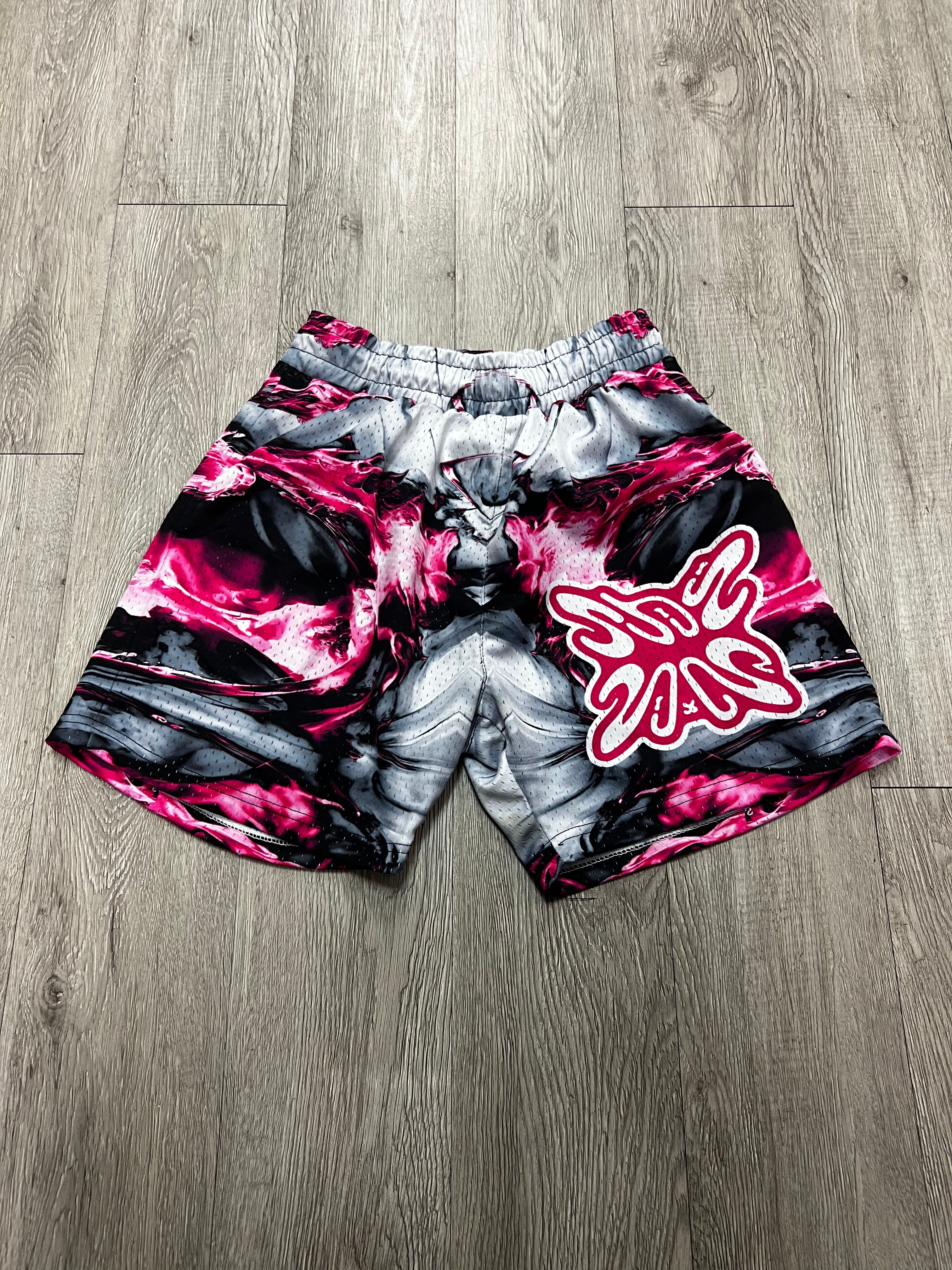 SB Studios Purple Multi Shorts