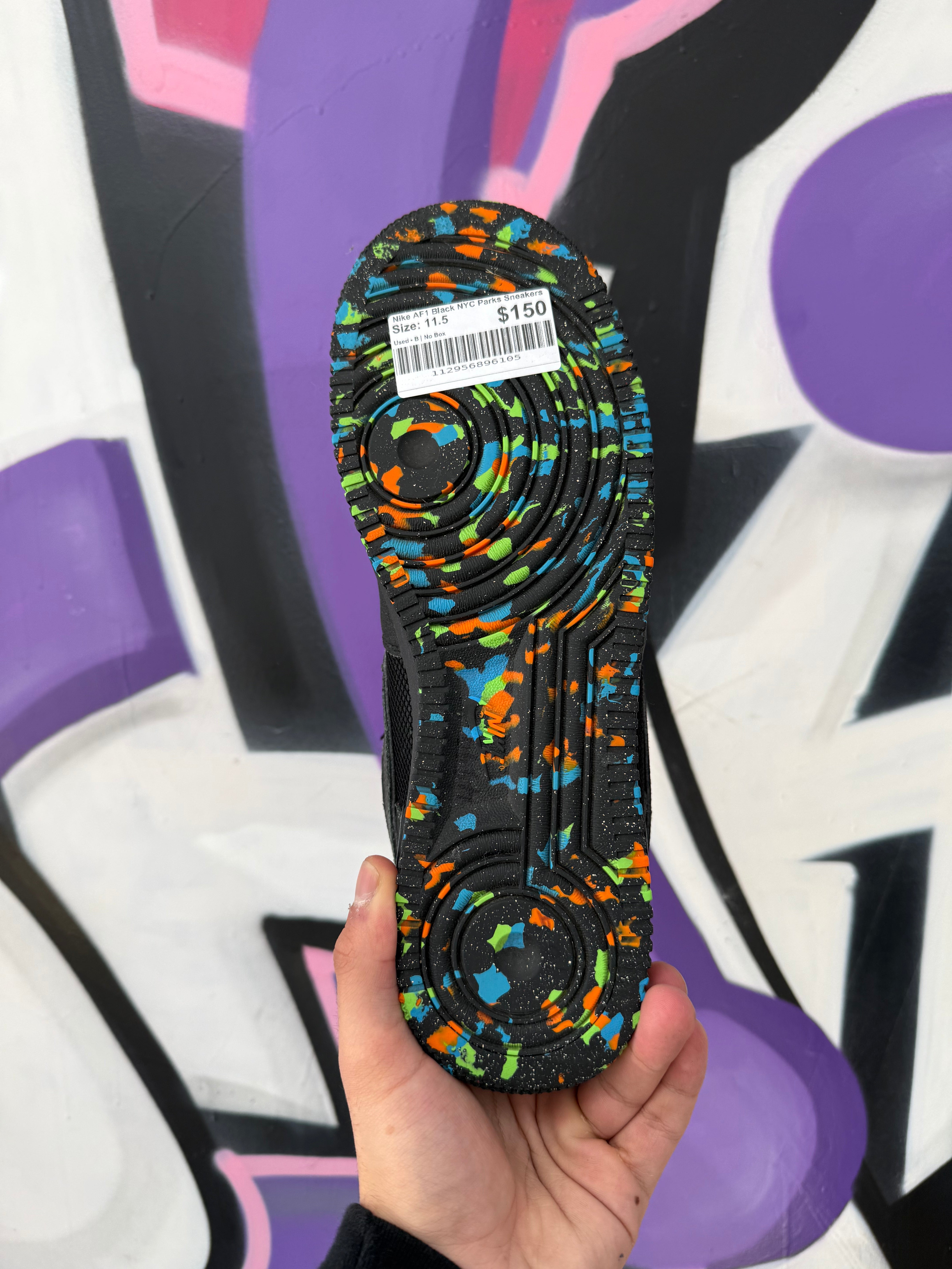 Nike AF1 Black NYC Parks Sneakers