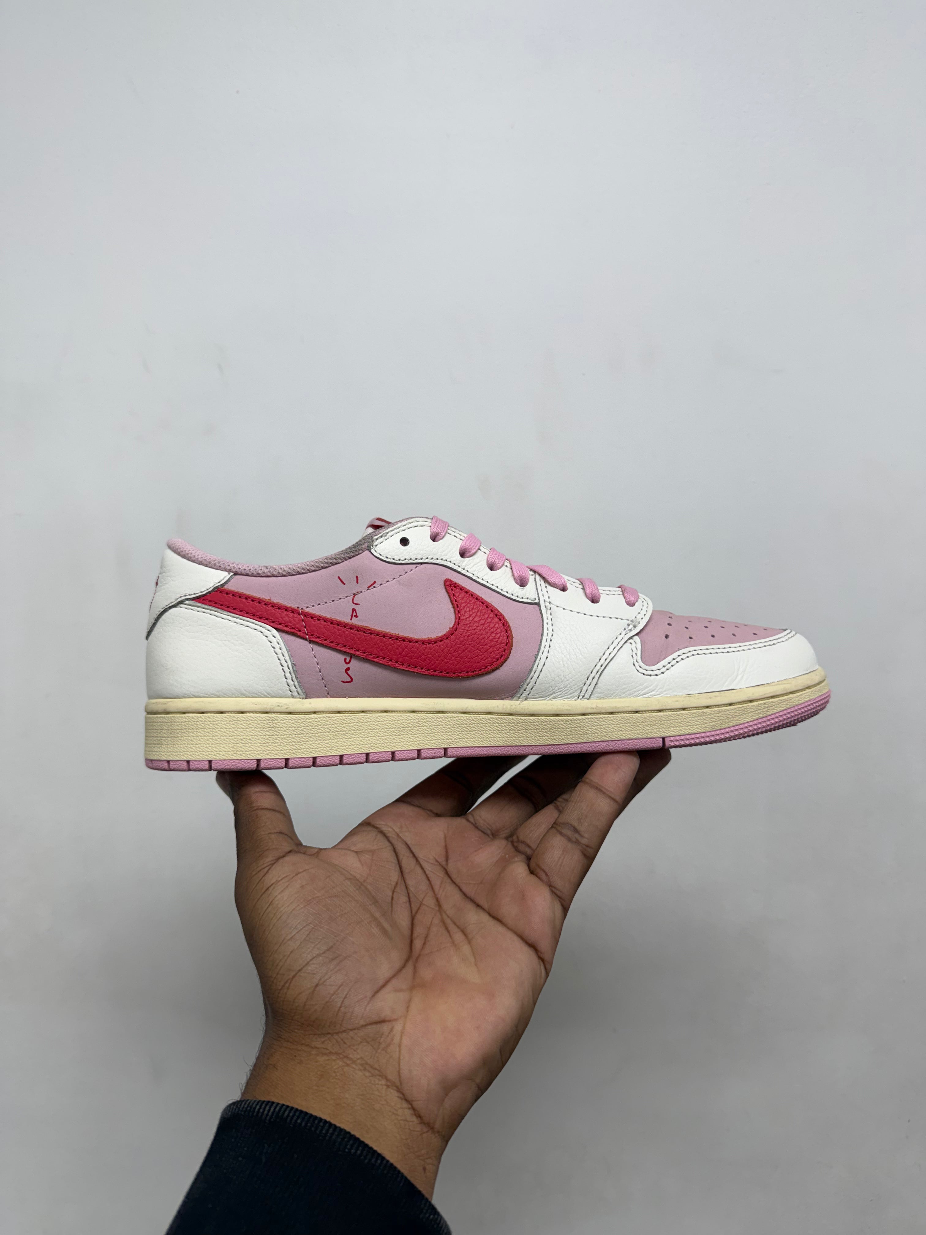 Jordan 1 Low Travis Scott Tropical Pink Sneakers