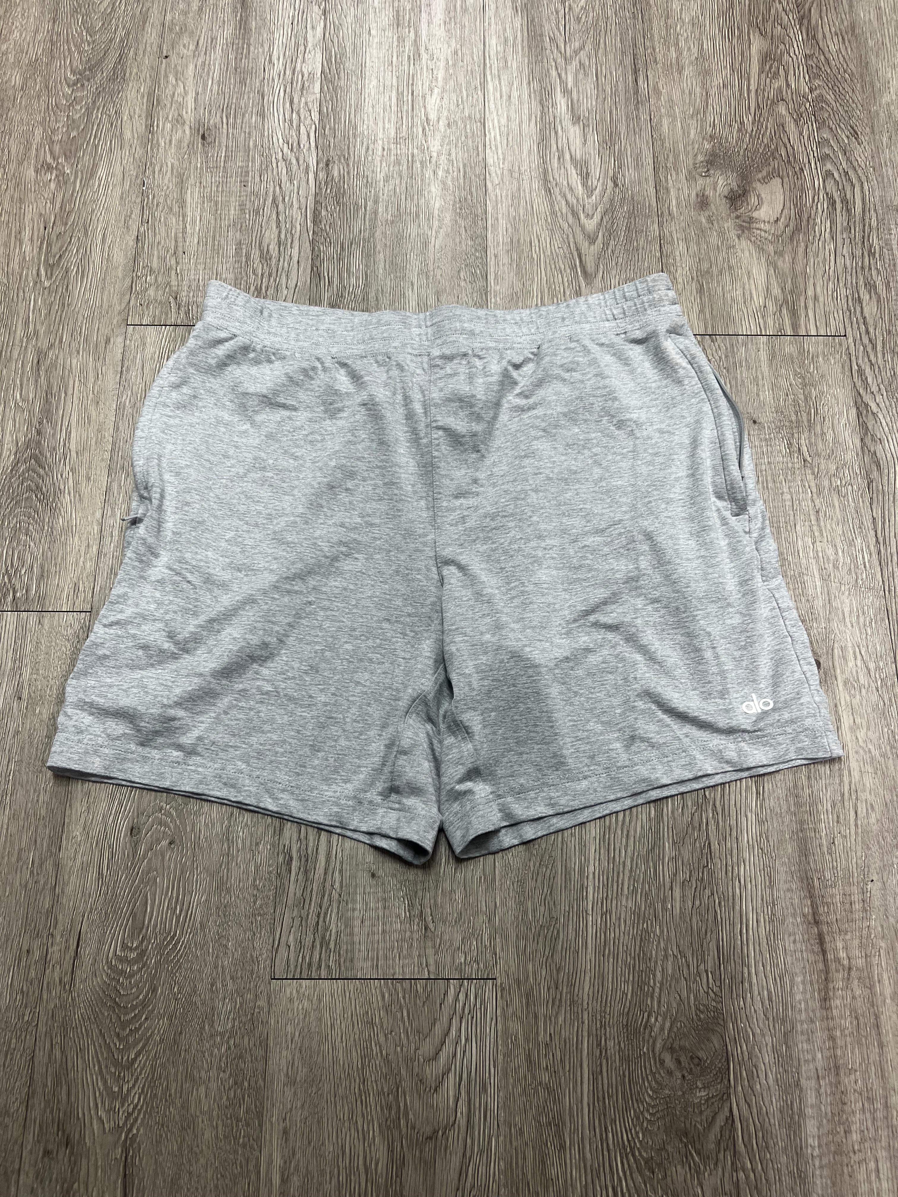 ALO Grey Logo Shorts