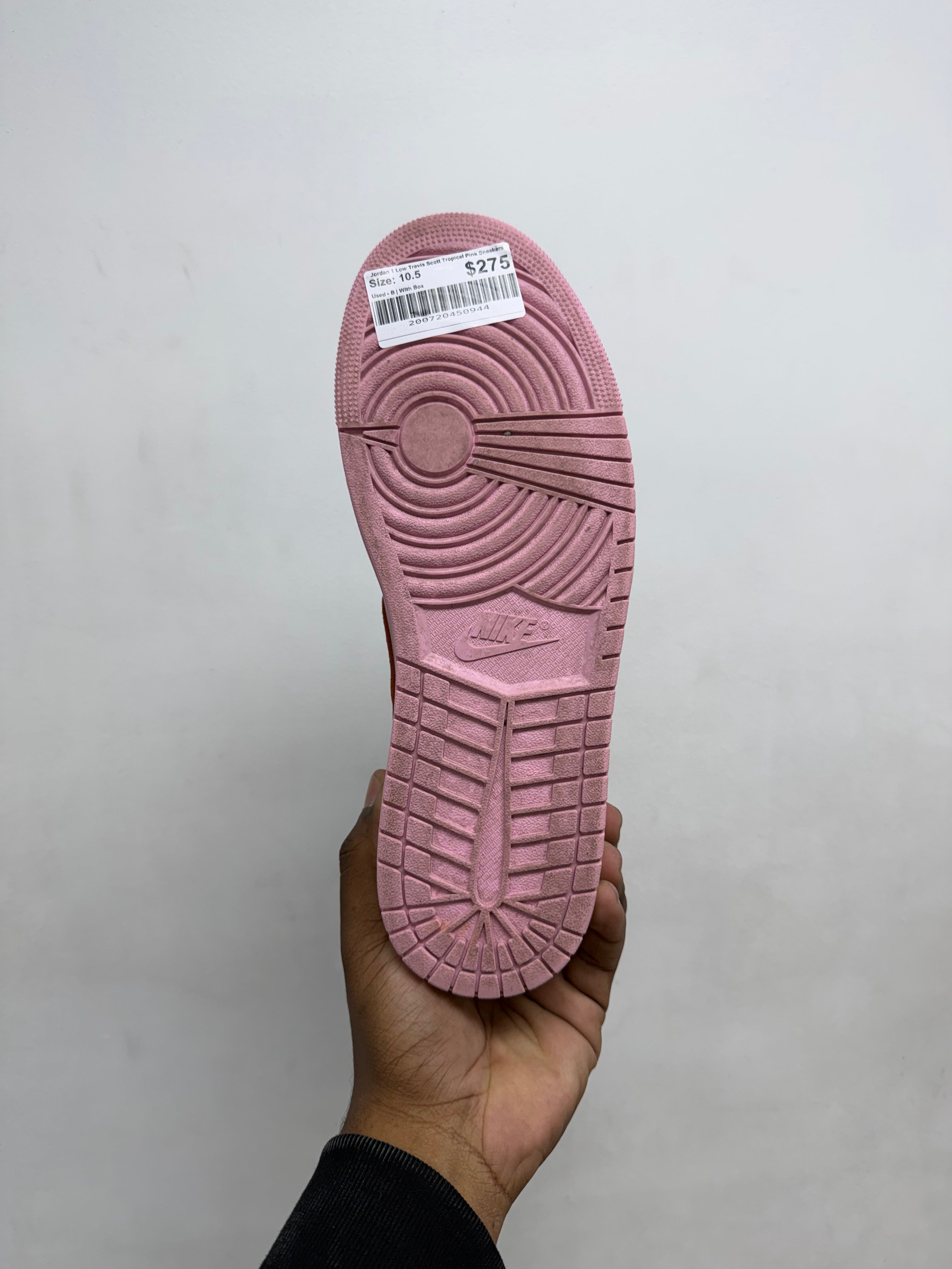 Jordan 1 Low Travis Scott Tropical Pink Sneakers