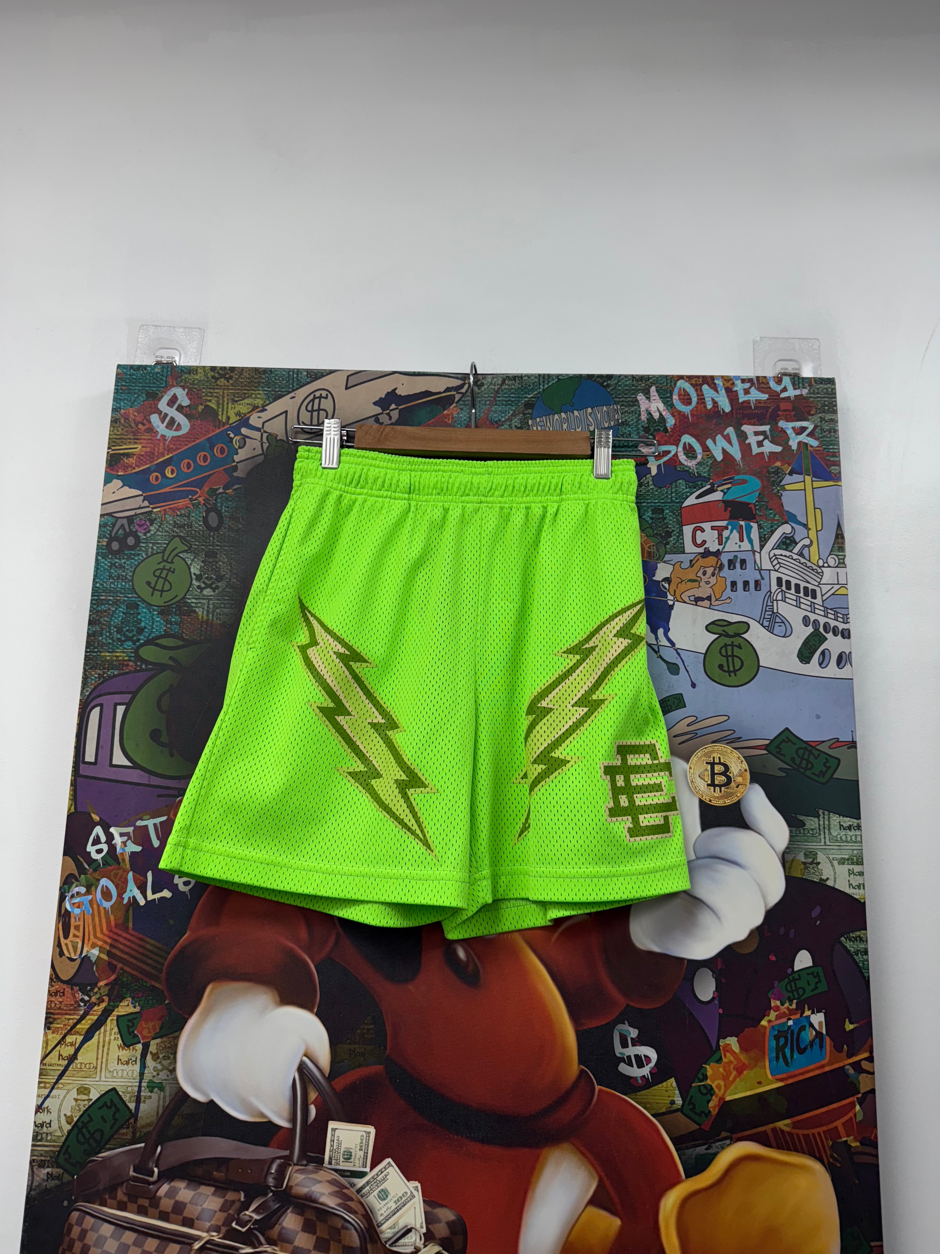 Eric Emanuel Neon Bolt Shorts