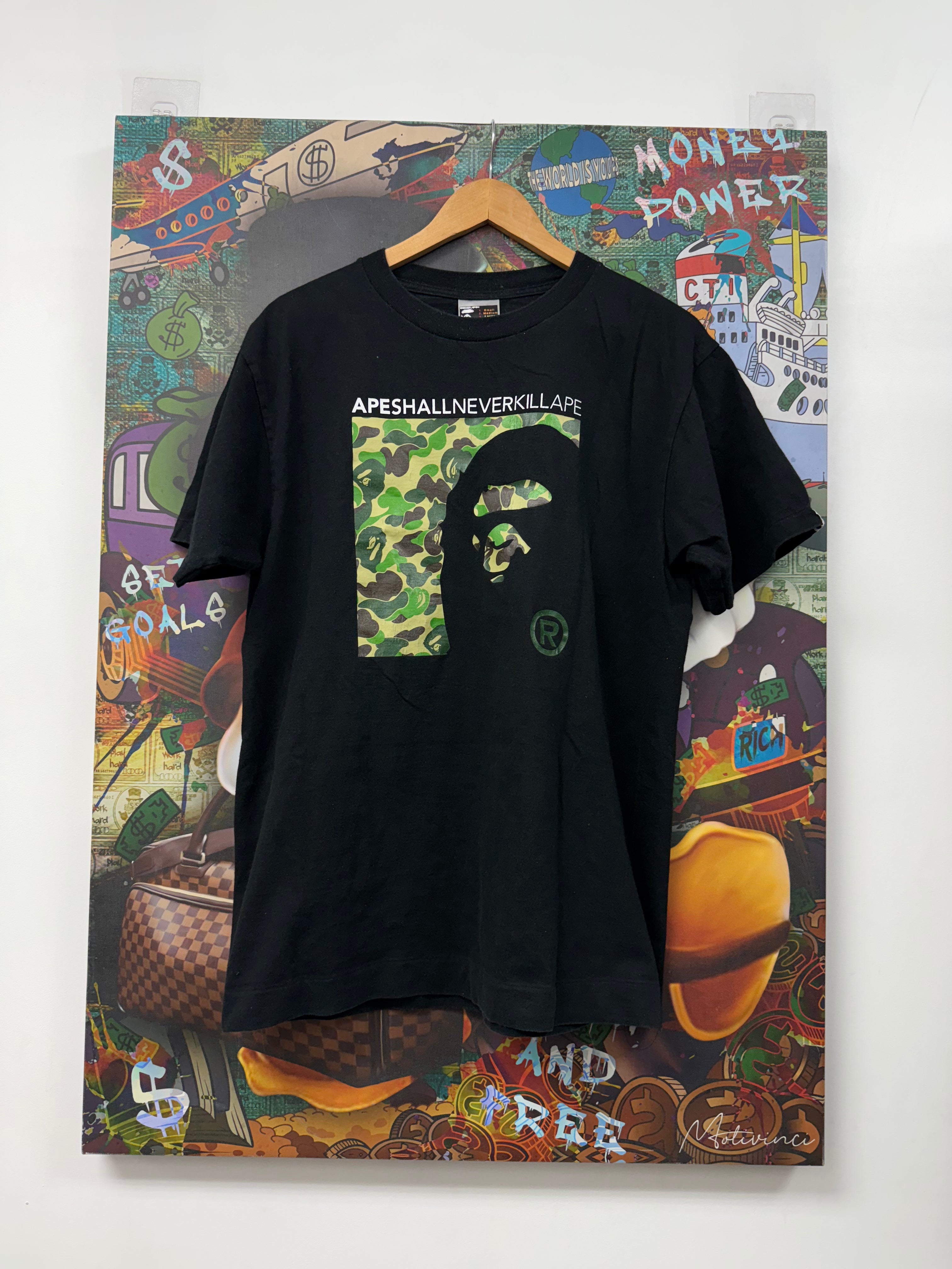 BAPE APE Head Green  Tee