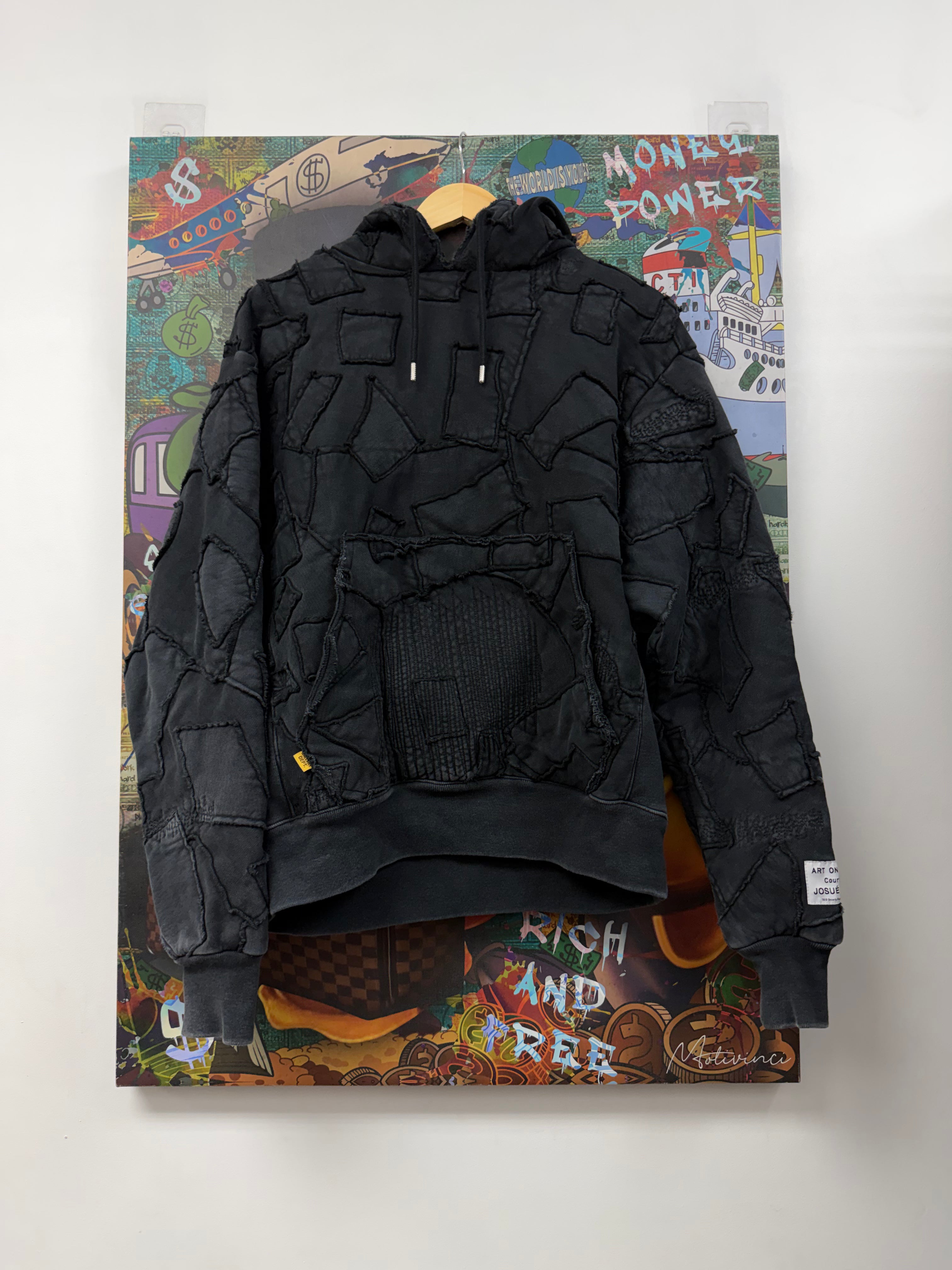 Gallery Dept Black Collage Hoodie