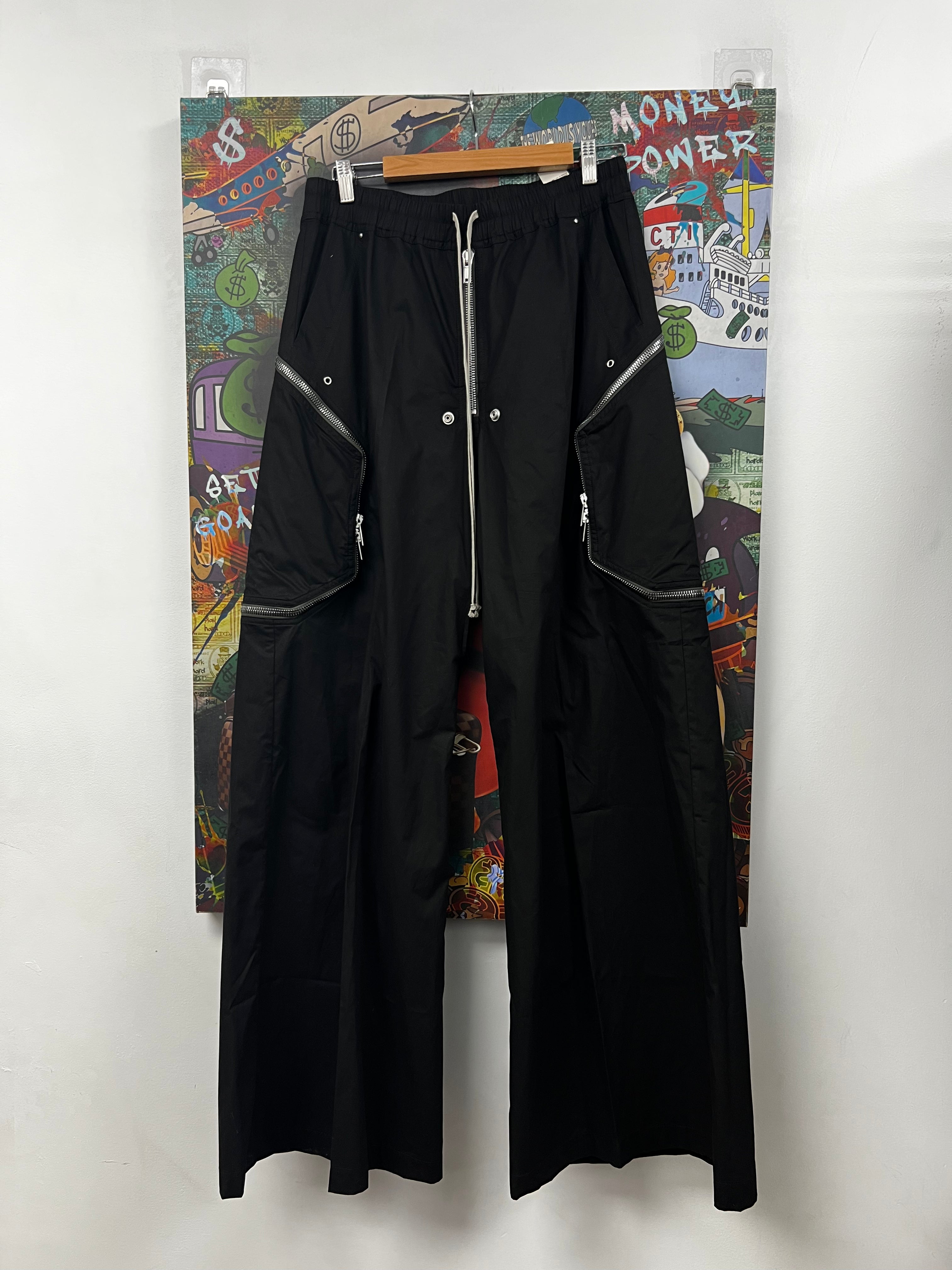 Rick Owens Black Heizer Belas Cargo Pants