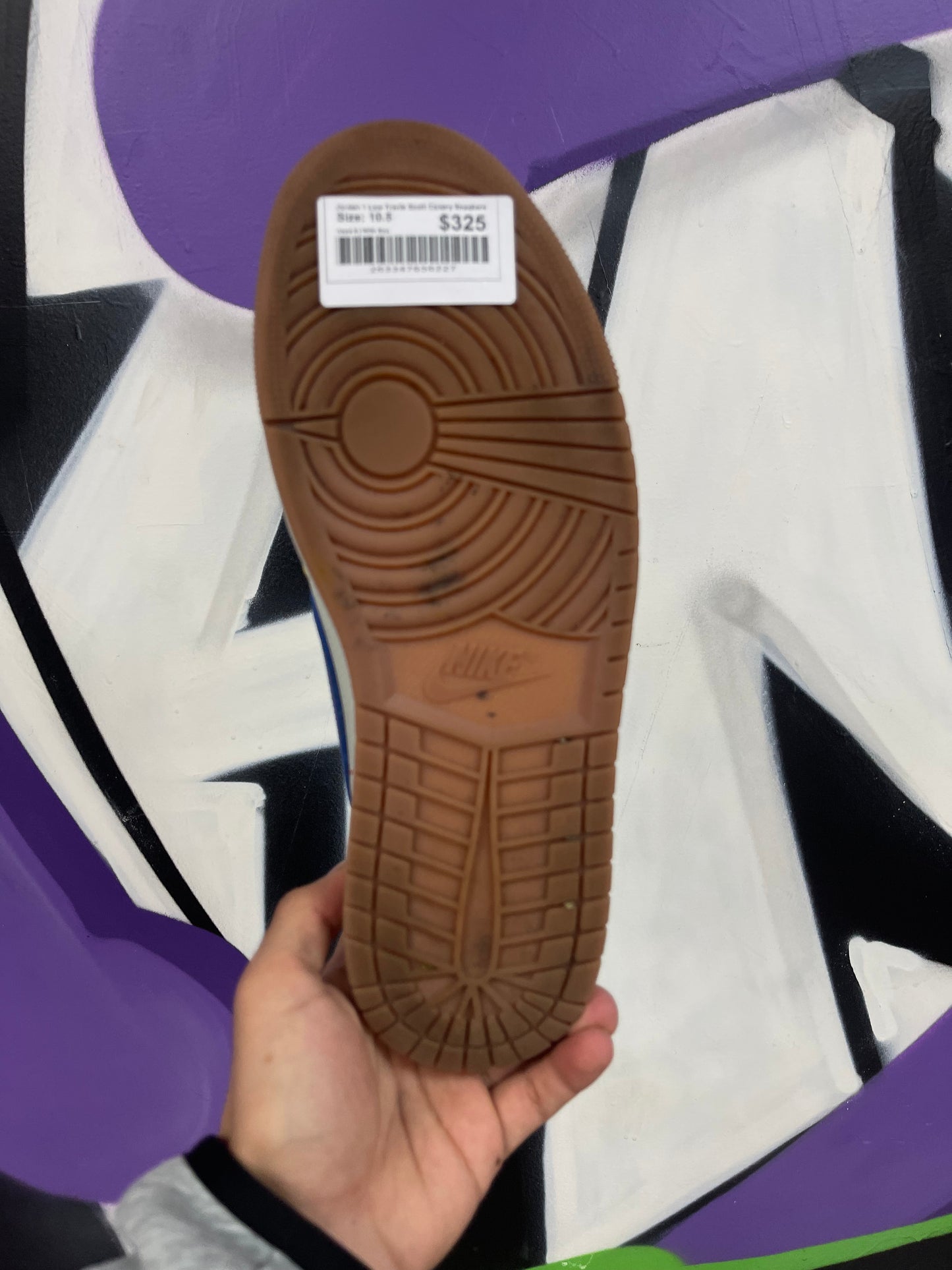 Jordan 1 Low Travis Scott Canary Sneakers