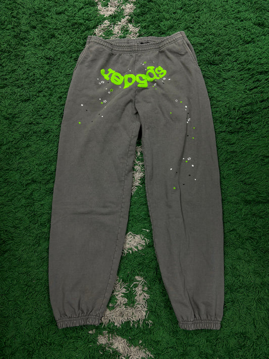 Sp5der Sweats Grey Green Used XL