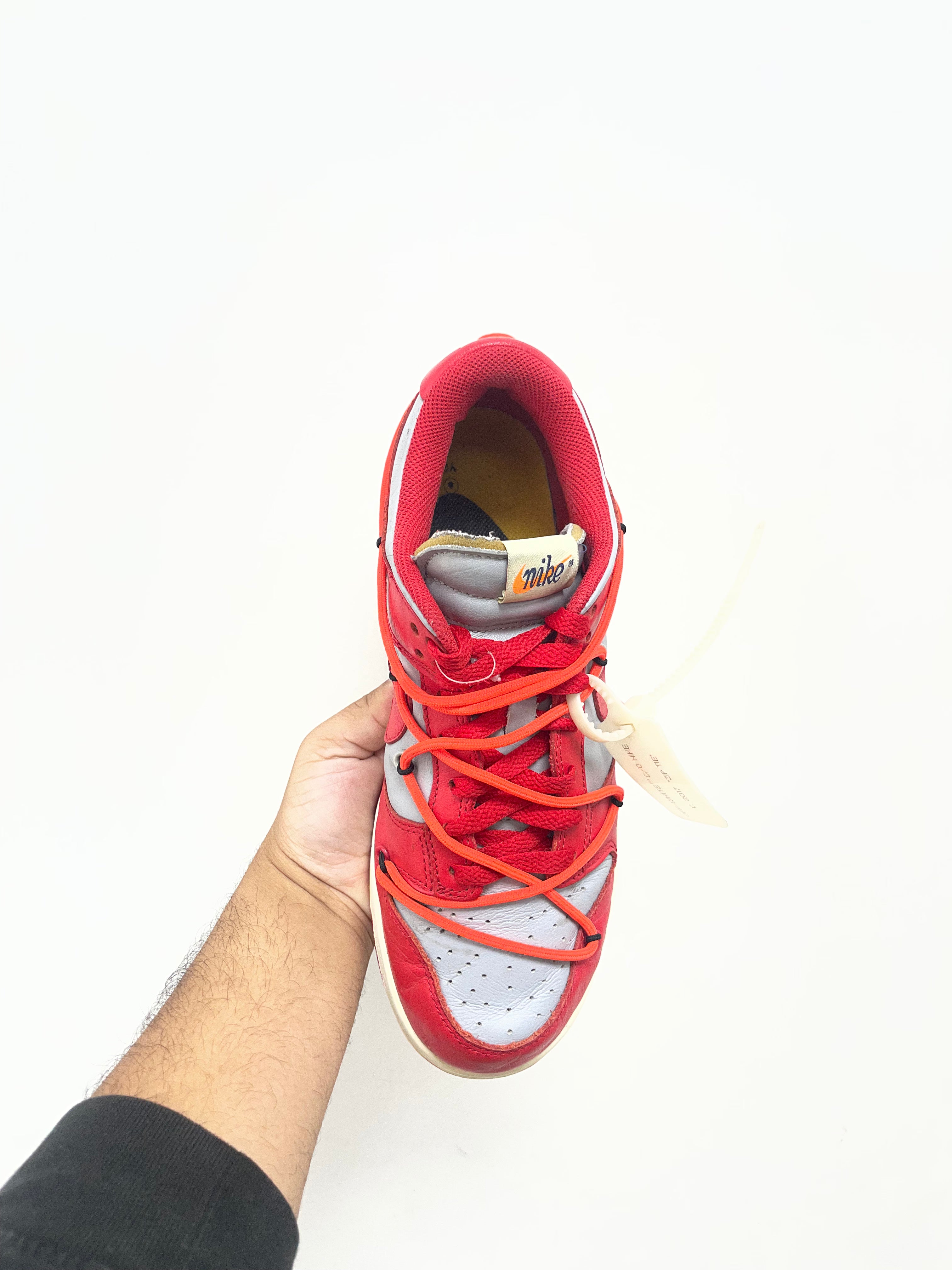 Nike x Off White Dunk Low Red UNLV Sneakers
