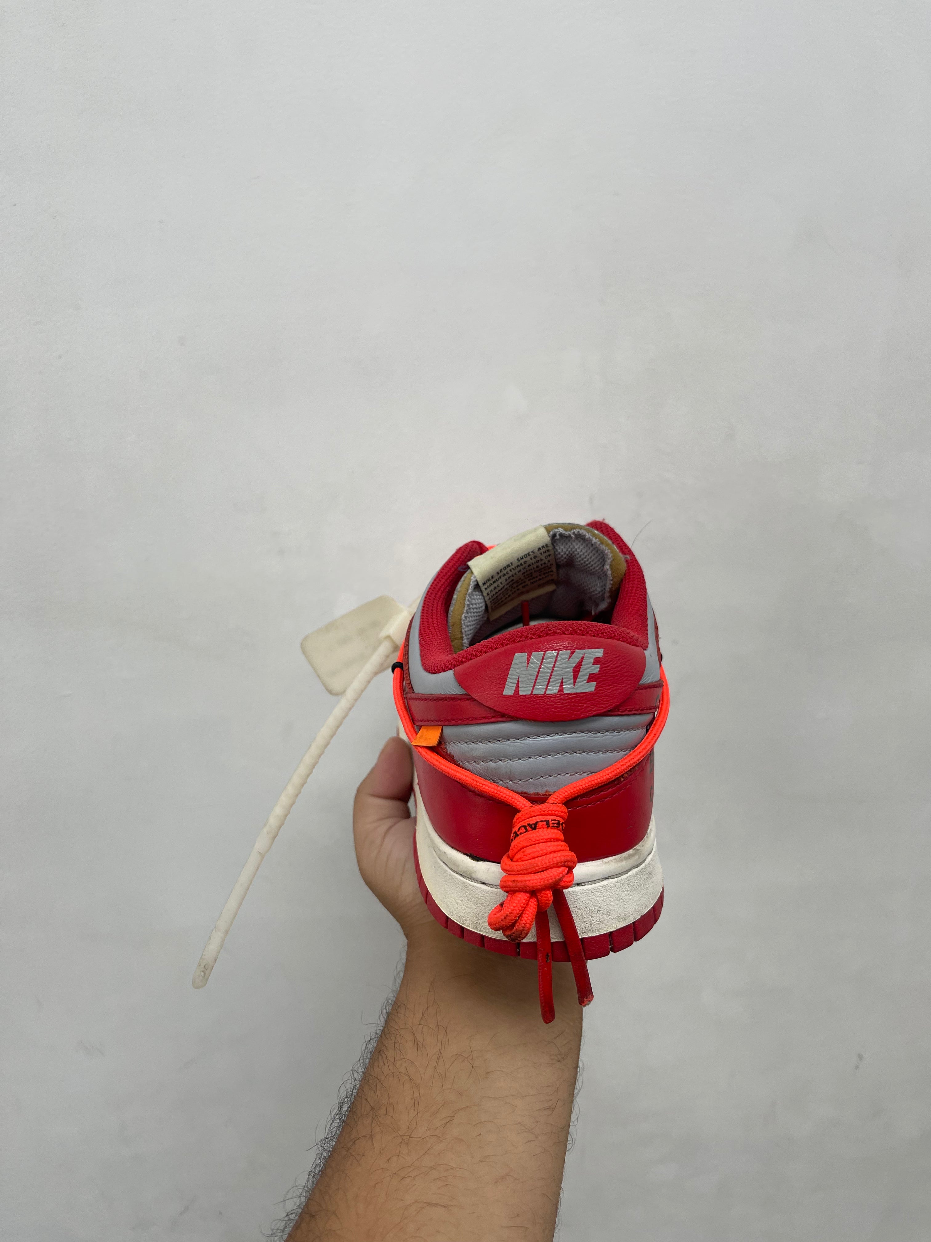 Nike x Off White Dunk Low Red UNLV Sneakers
