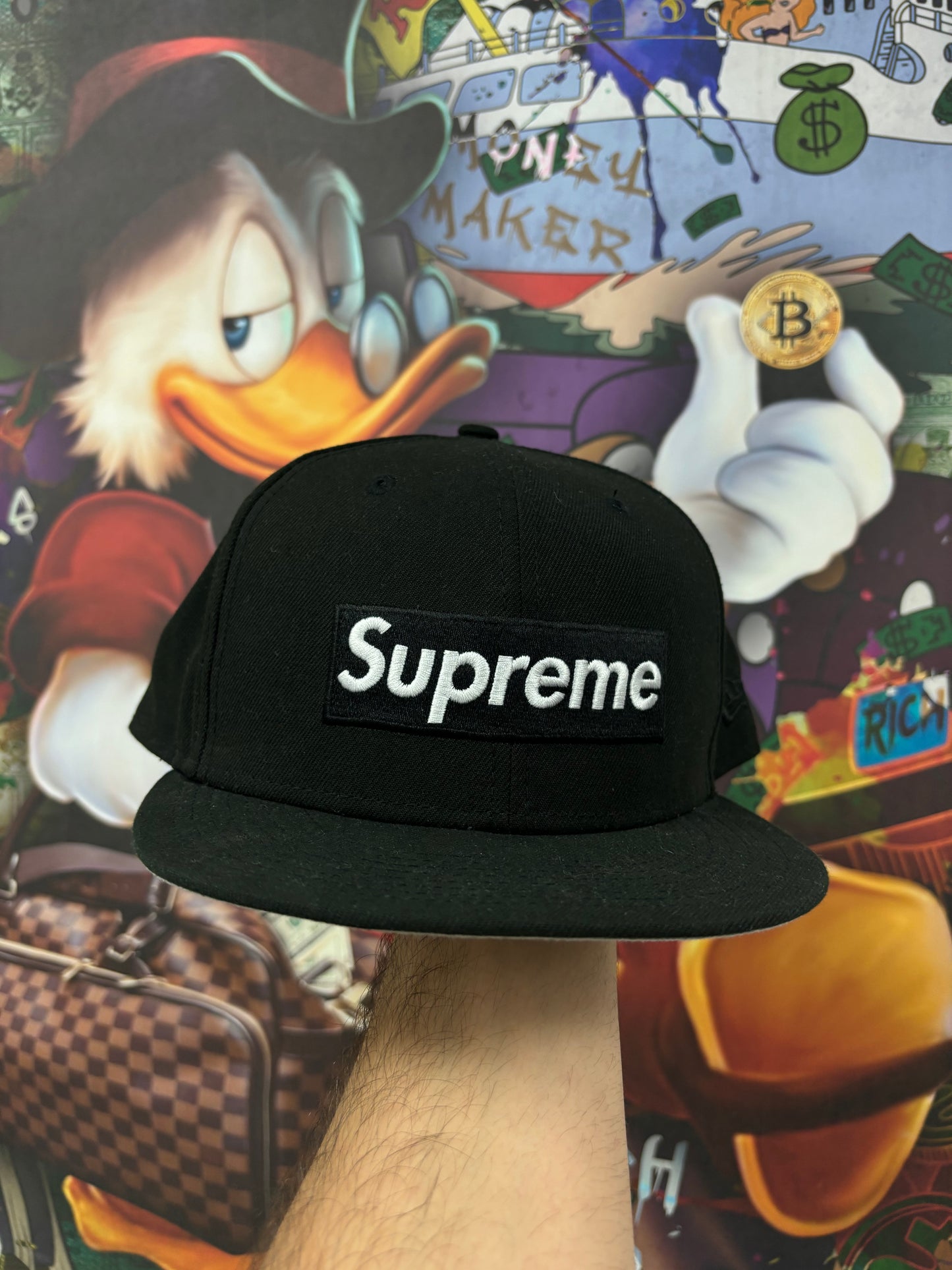 Supreme Trucker Black Box Logo  New 8 With Tags