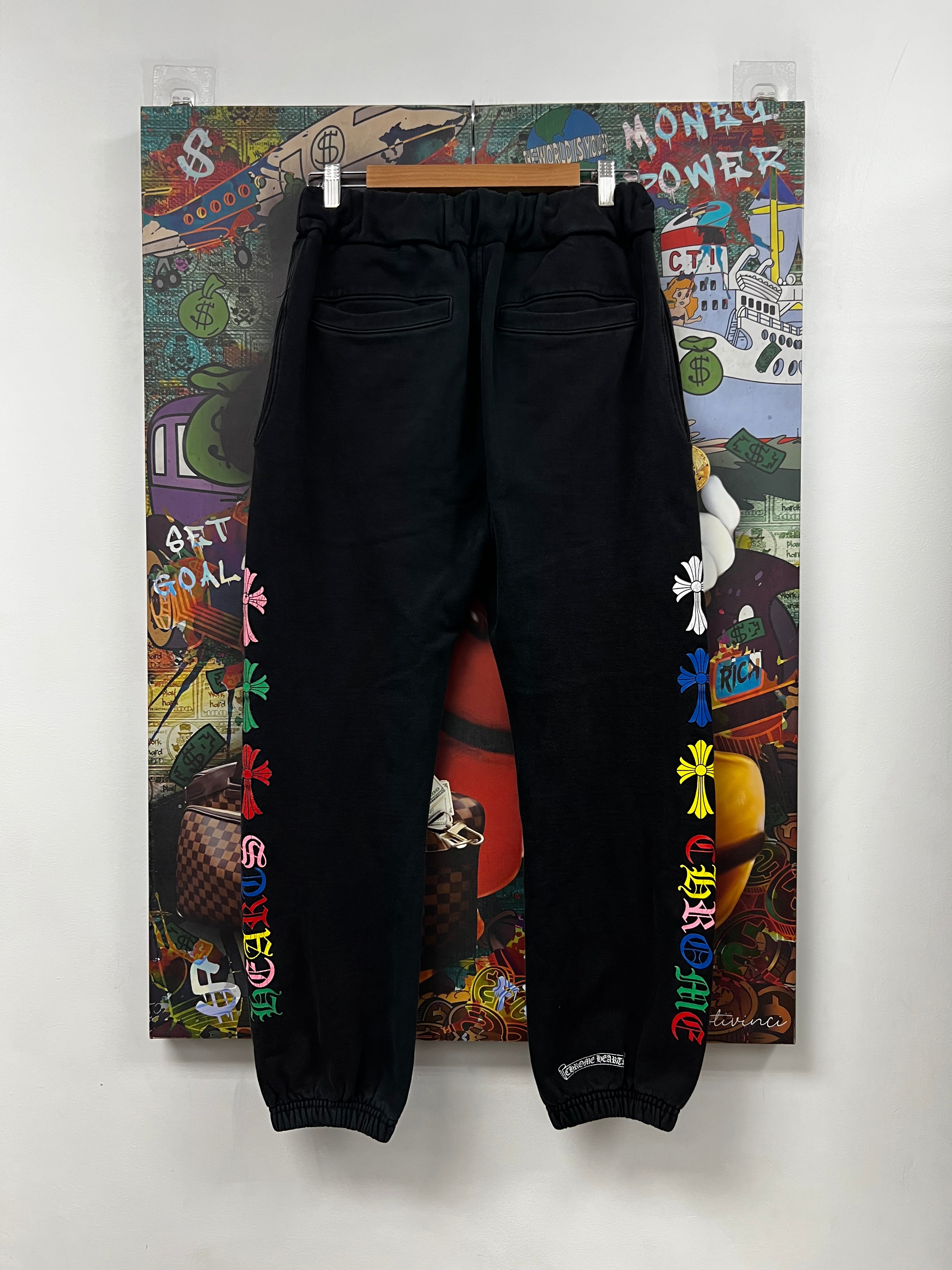 Chrome Hearts Black Multi Cross Sweats