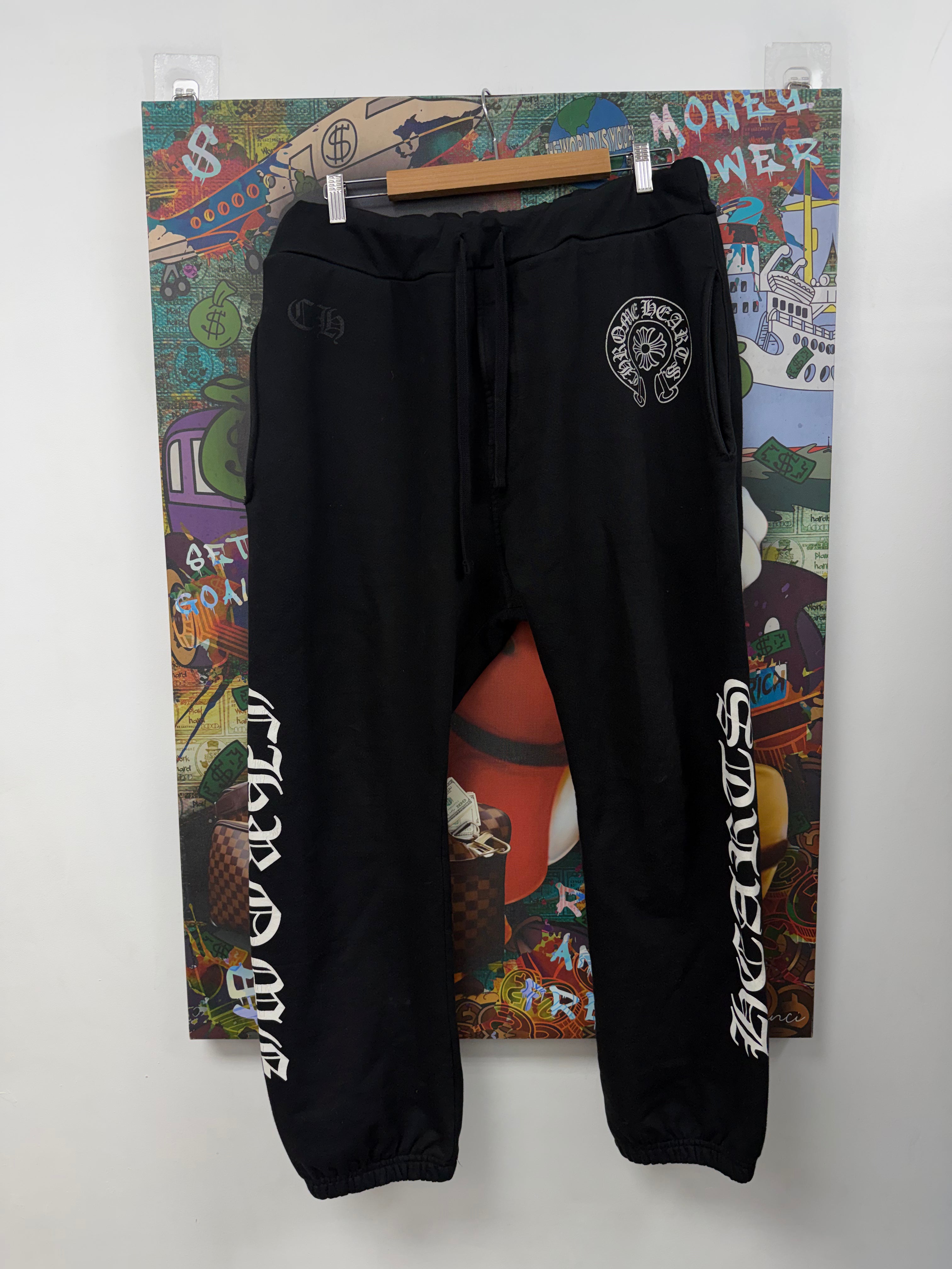 Chrome Hearts Black Horseshoe Sweats
