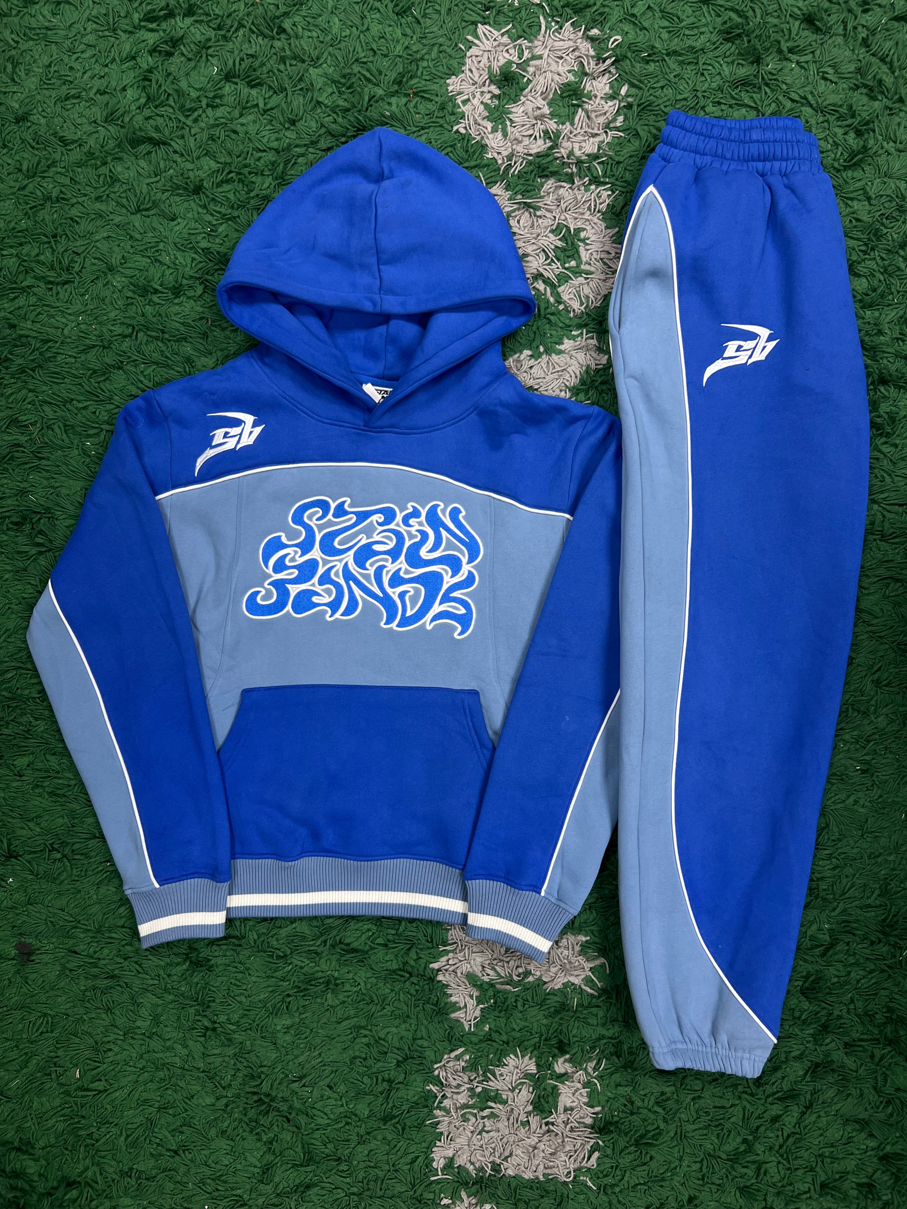 SB Studios Navy Baby Blue Sweatsuit