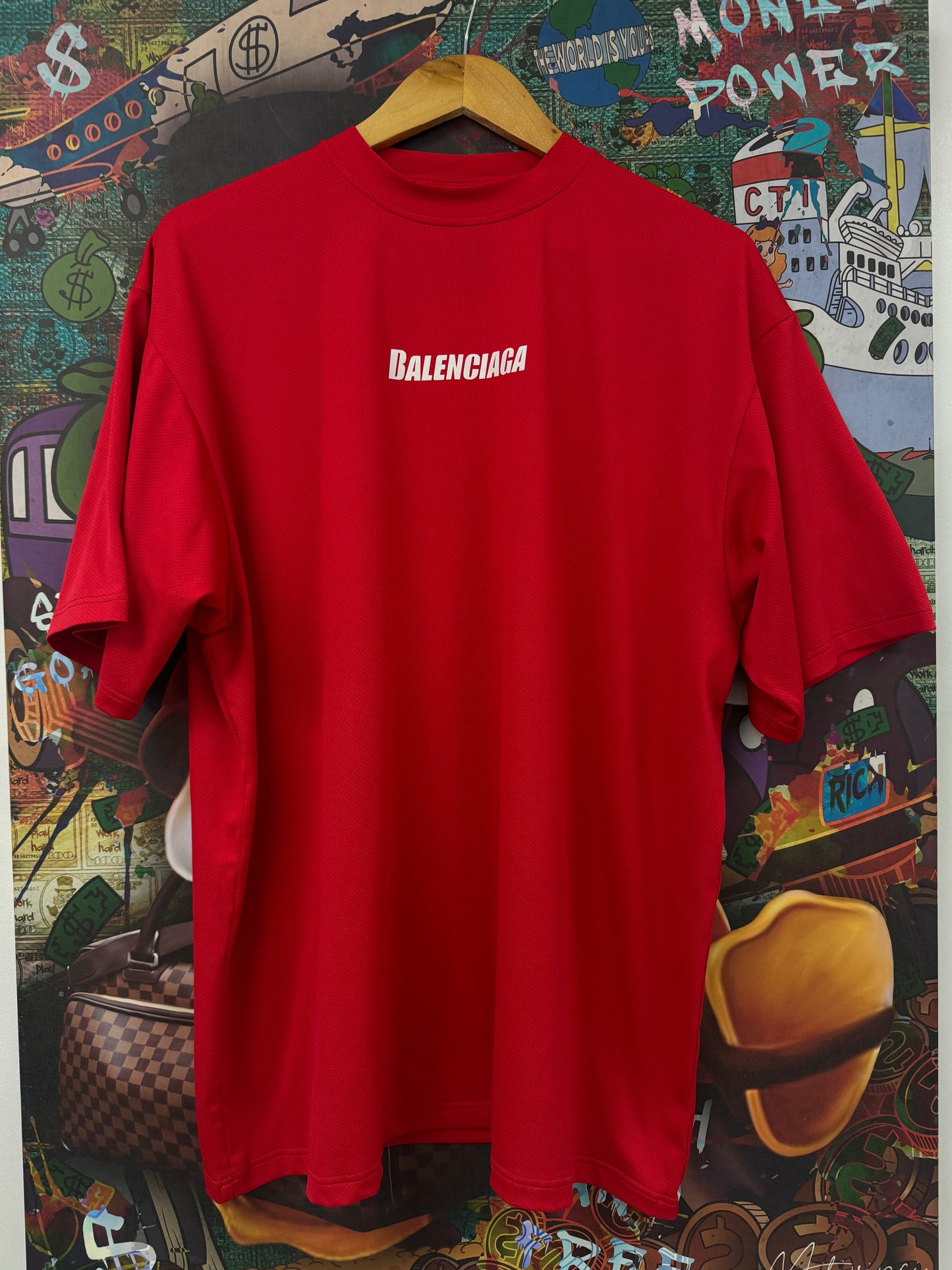 Balenciaga Jersey Red Used Medium (Fits Large) N/A