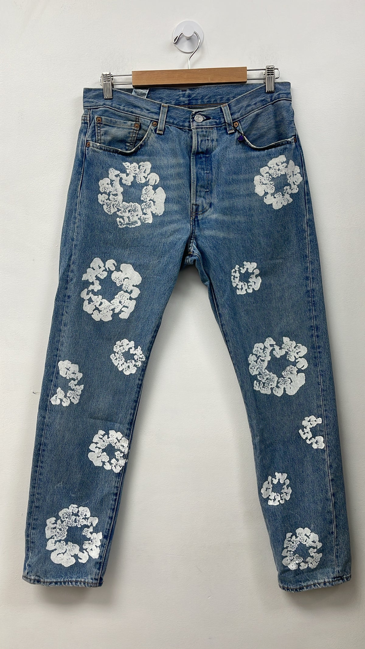 Denim Tears Light Wash Wreath Jeans