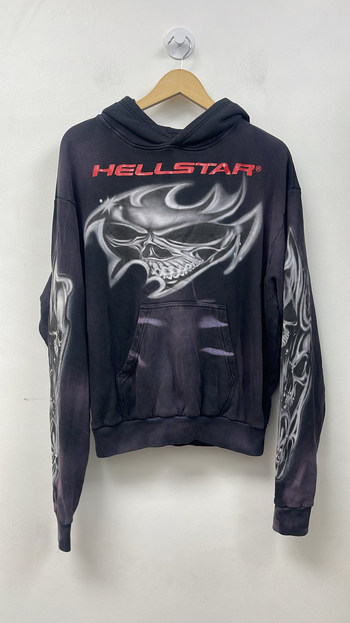 Hellstar Airbrushed Skull Hoodie