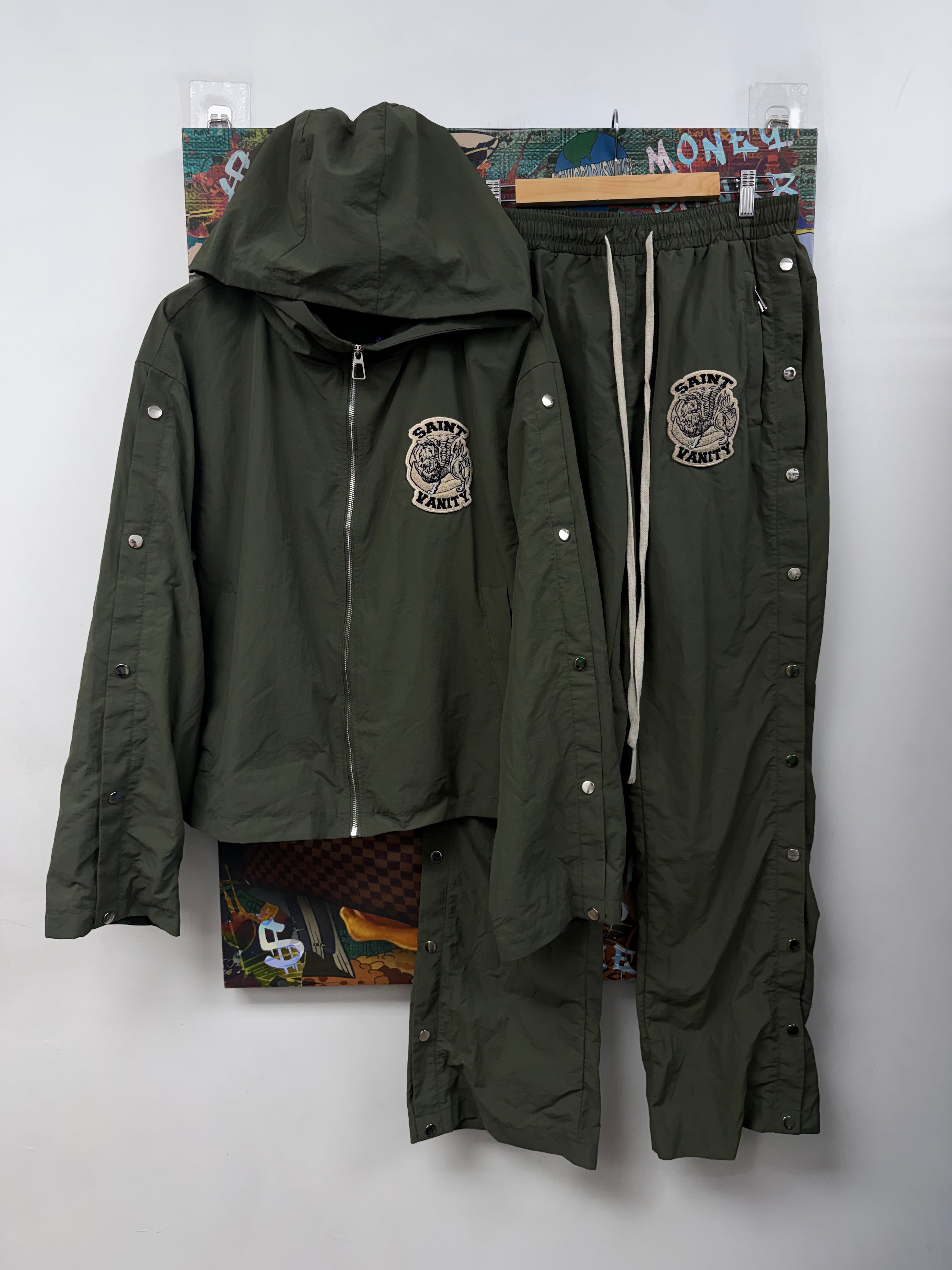 Saint Vanity Army Green Track Suit