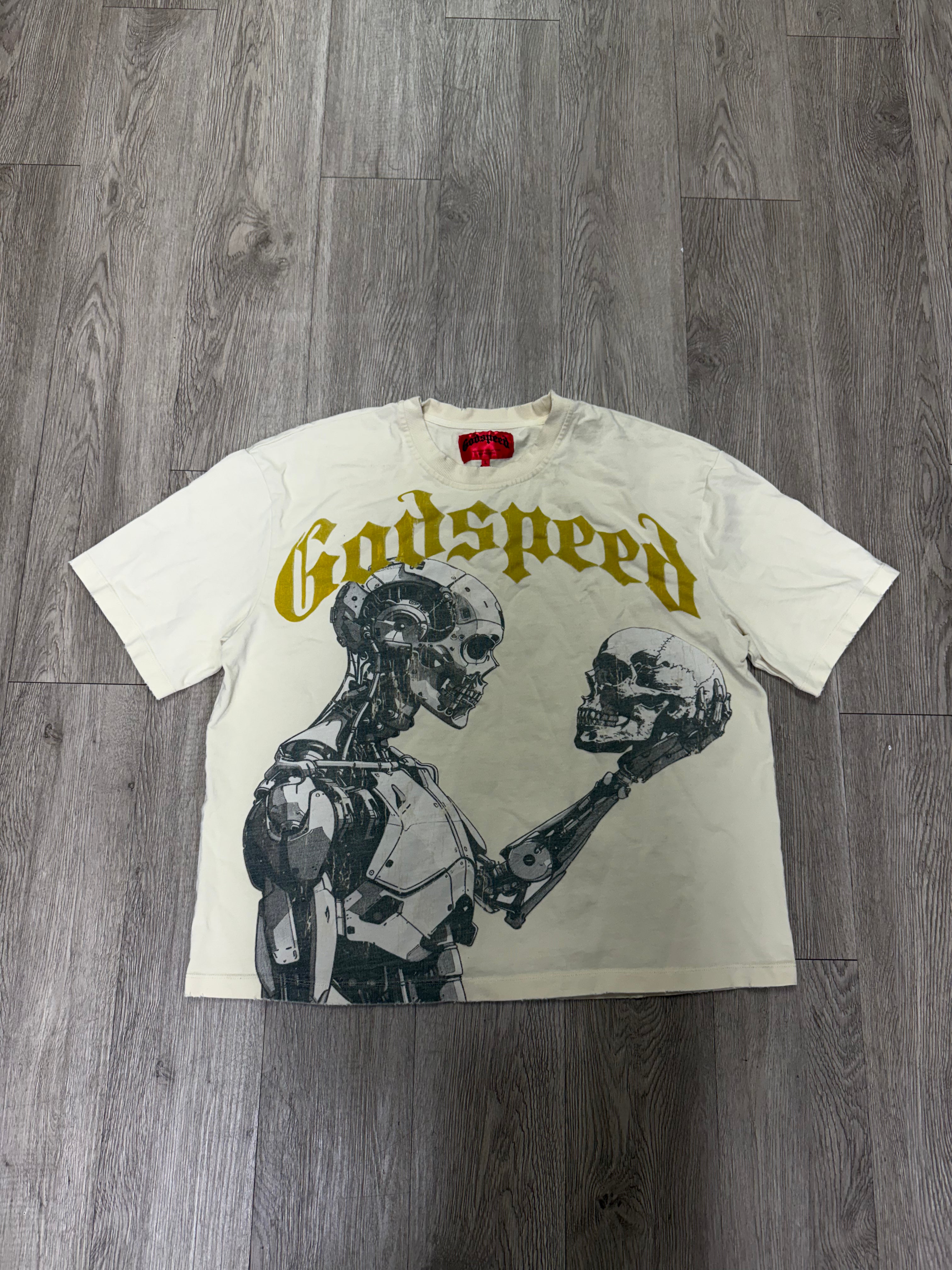 Godspeed Cream Yellow Mankind VS AI Tee