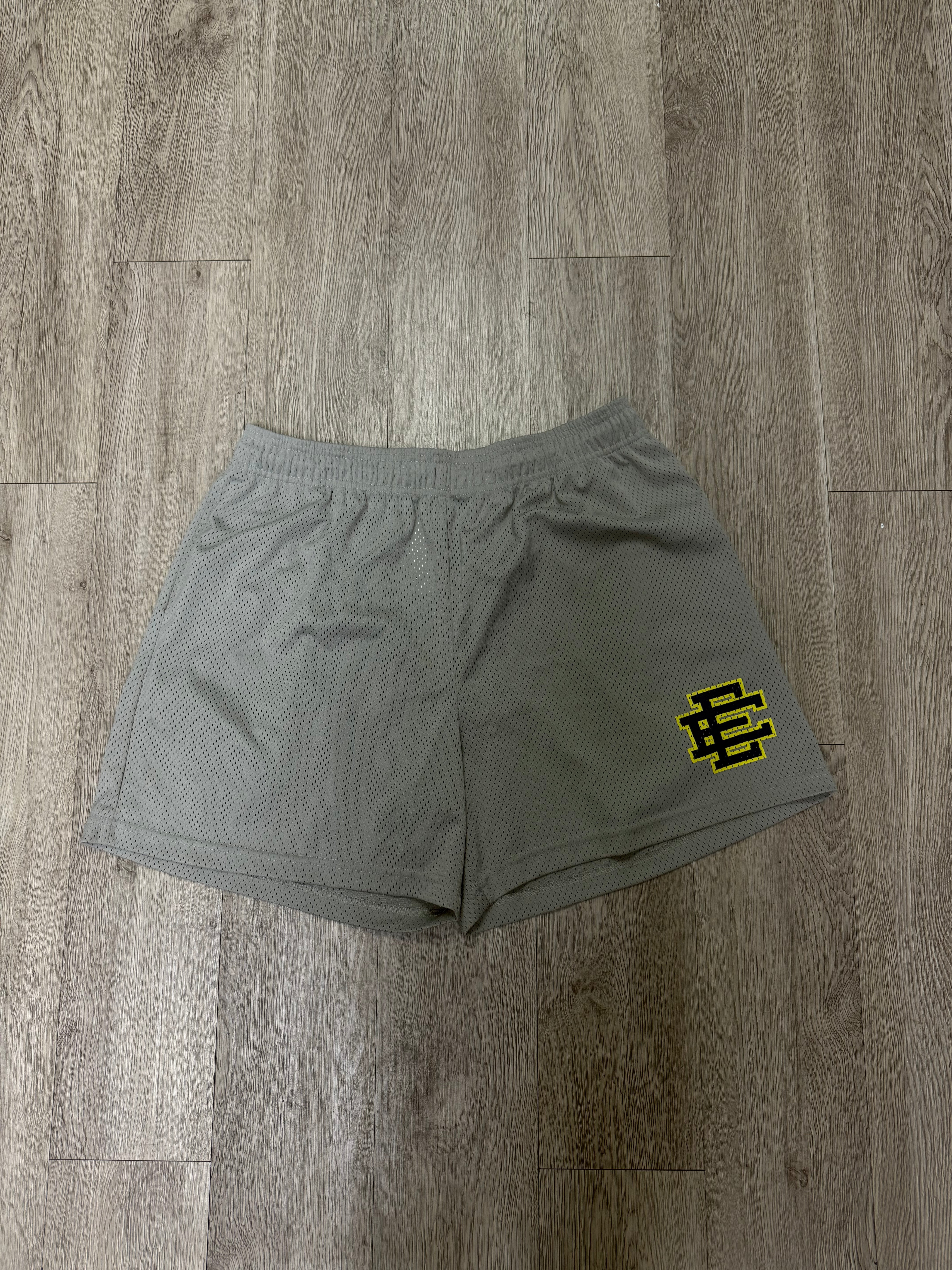 Eric Emanuel Grey Navy Yellow Shorts