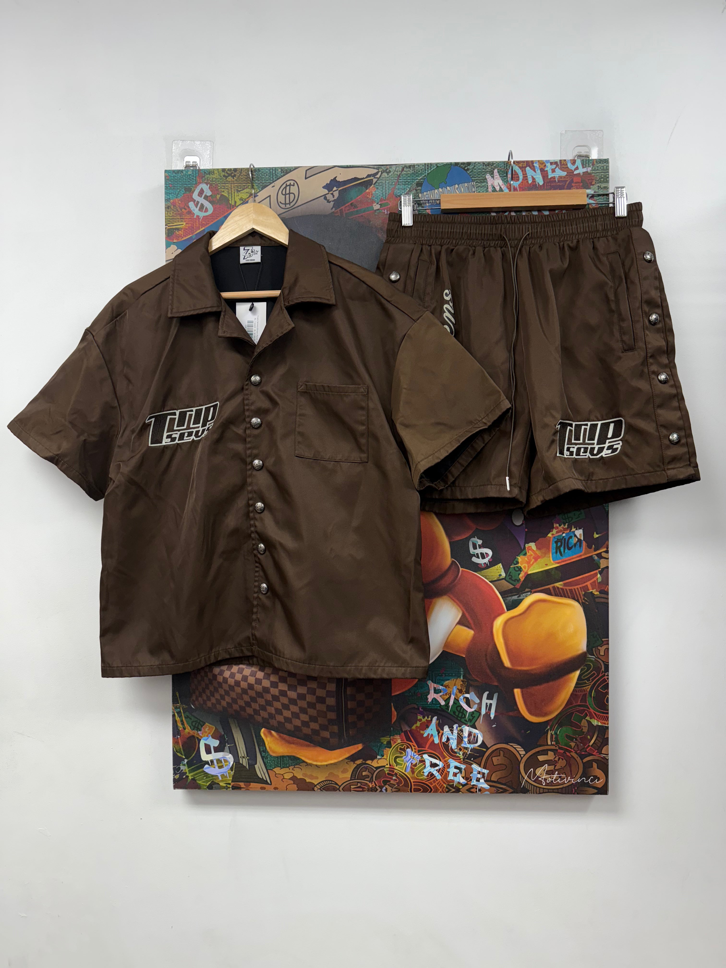 Triple Sevens Brown Nylon Set