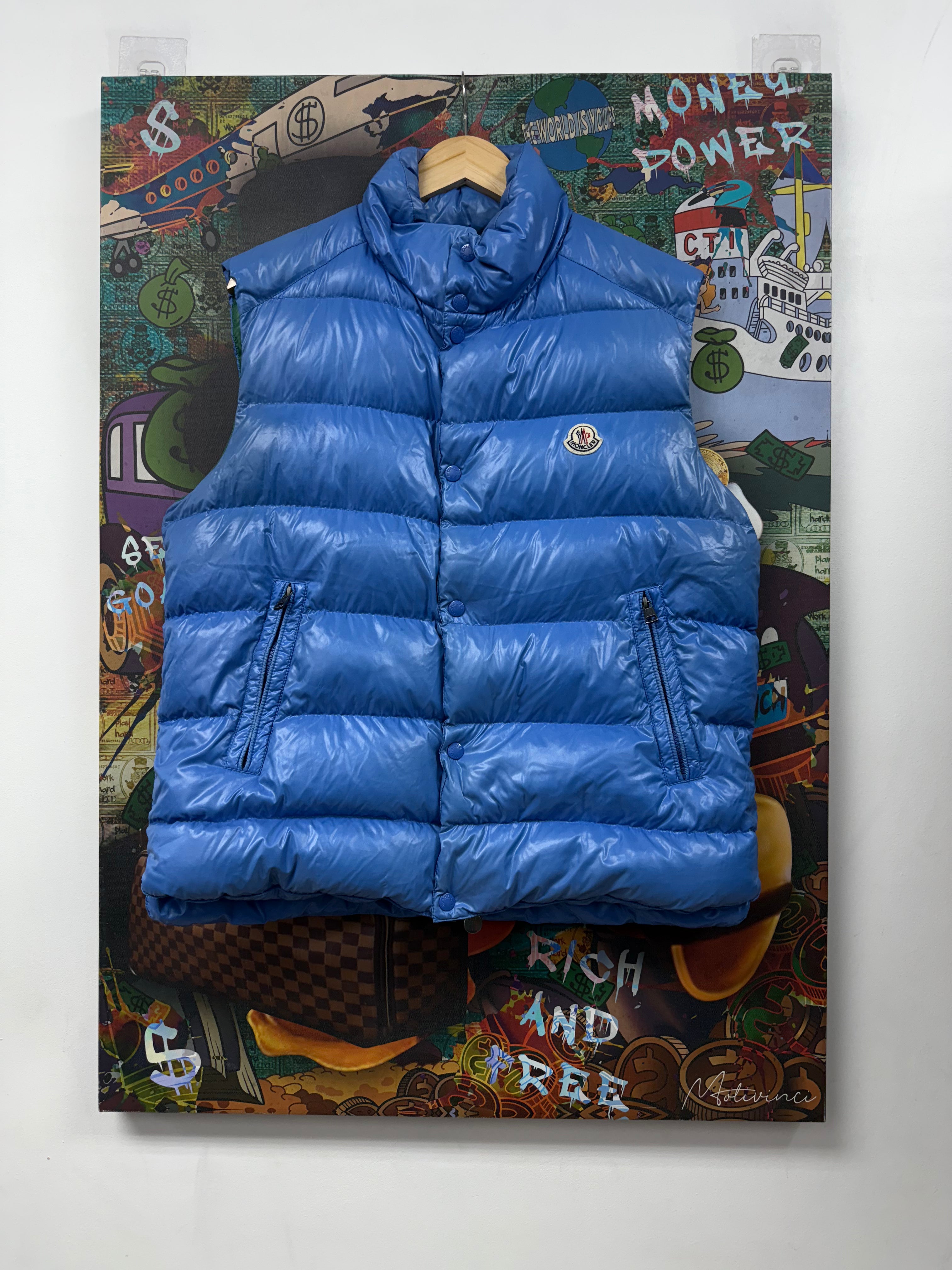 Moncler Blue Green Puffer Vest