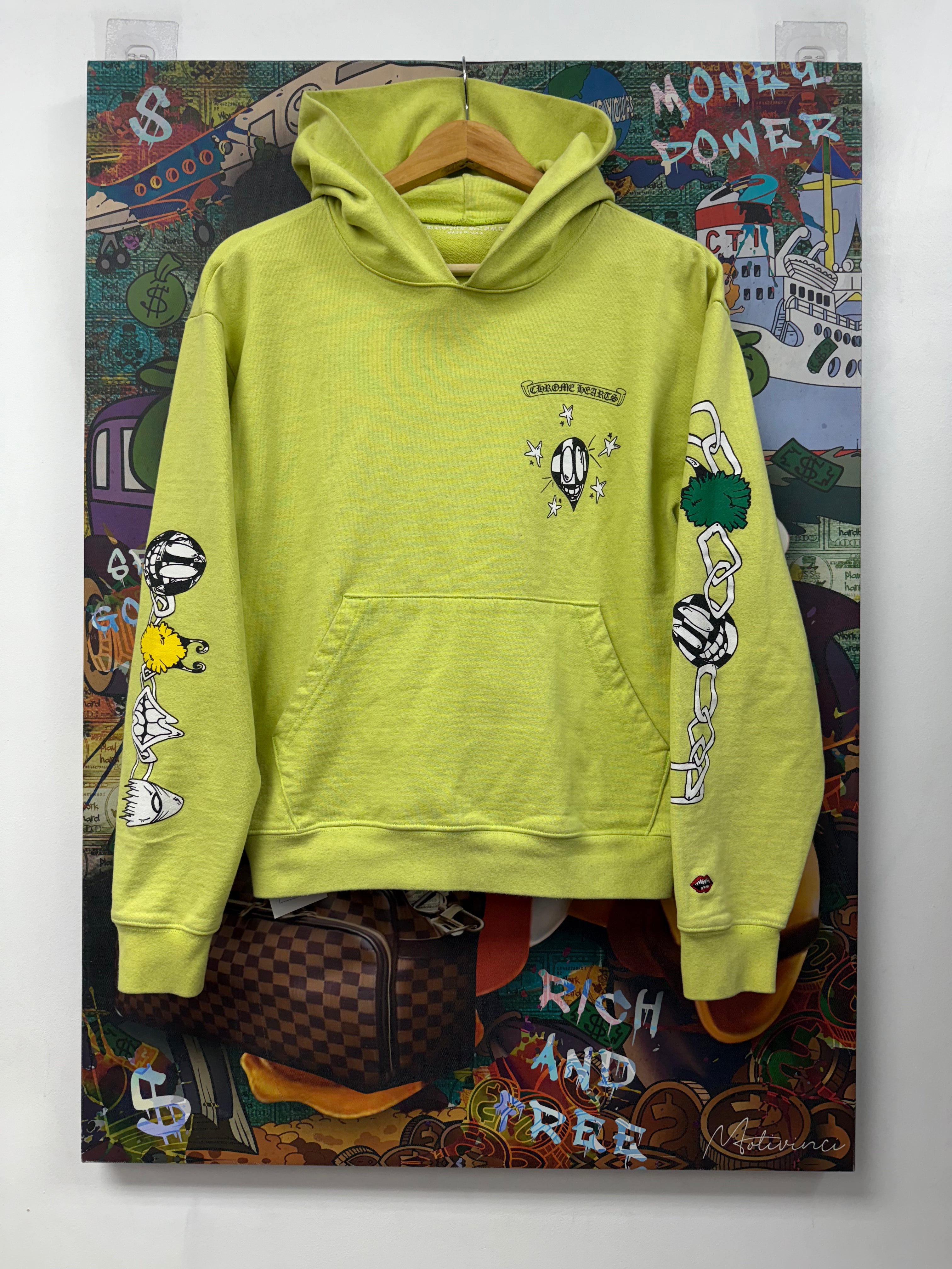 Chrome Hearts Matty Boy Lime Link Hoodie
