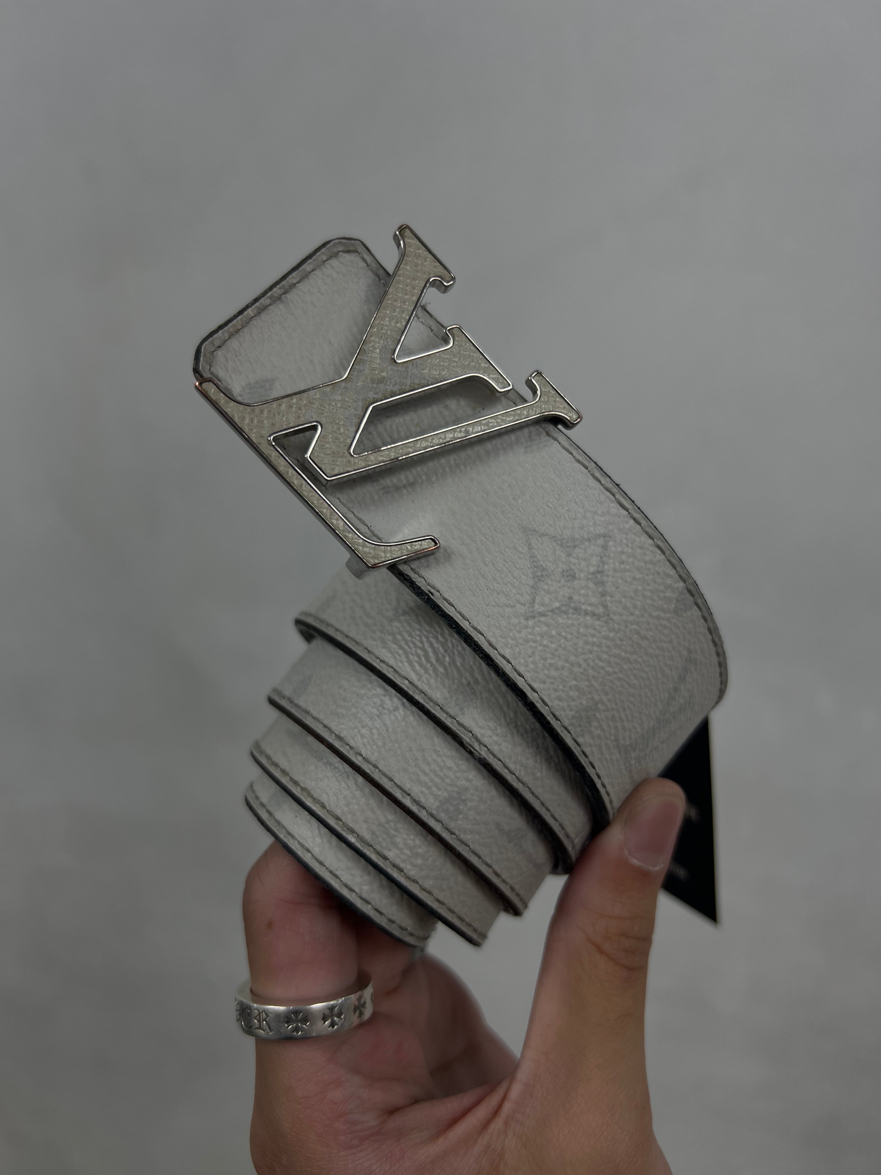 Louis Vuitton White Monogram Belt