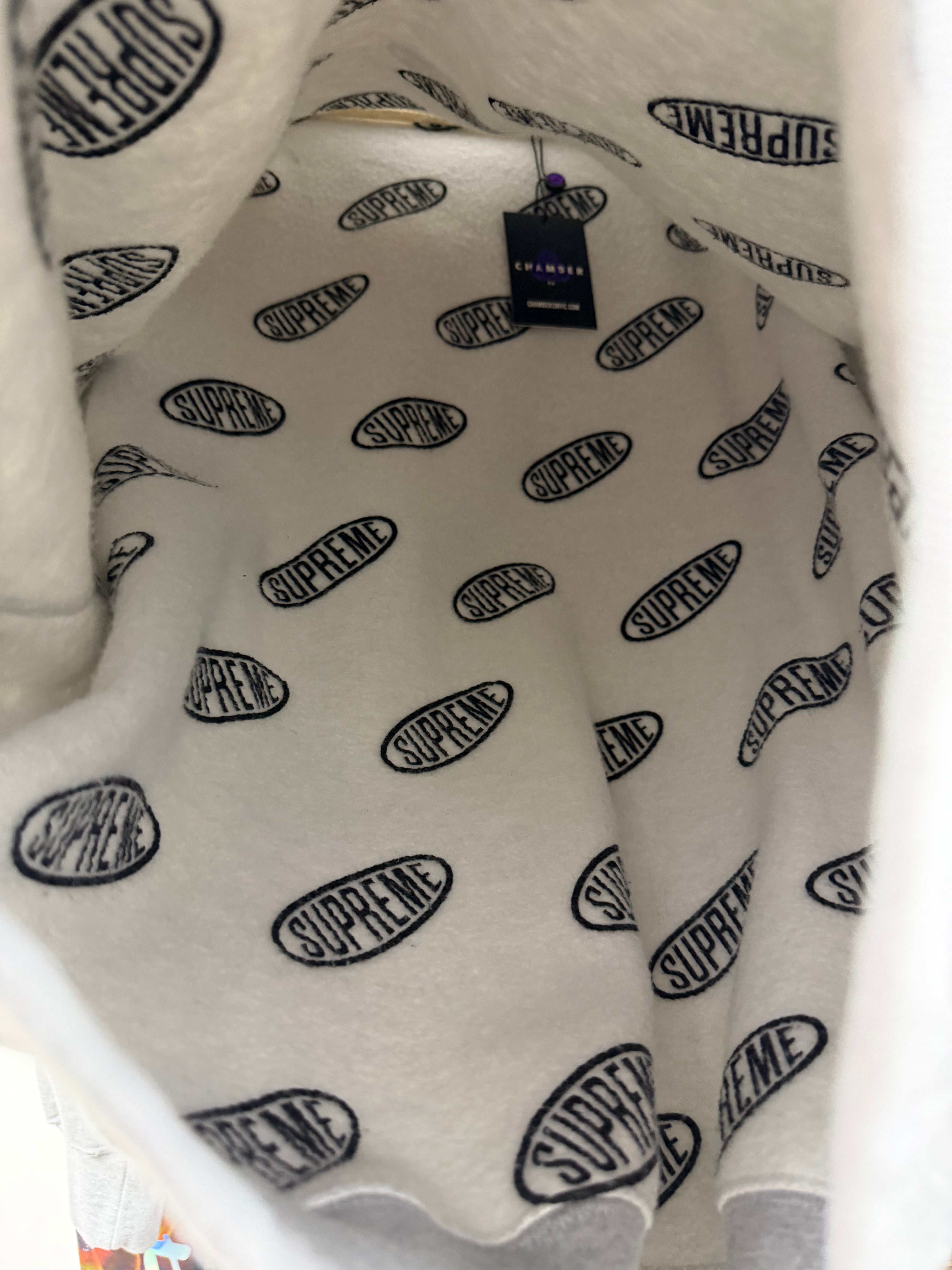 Supreme Grey Reversable Crewneck