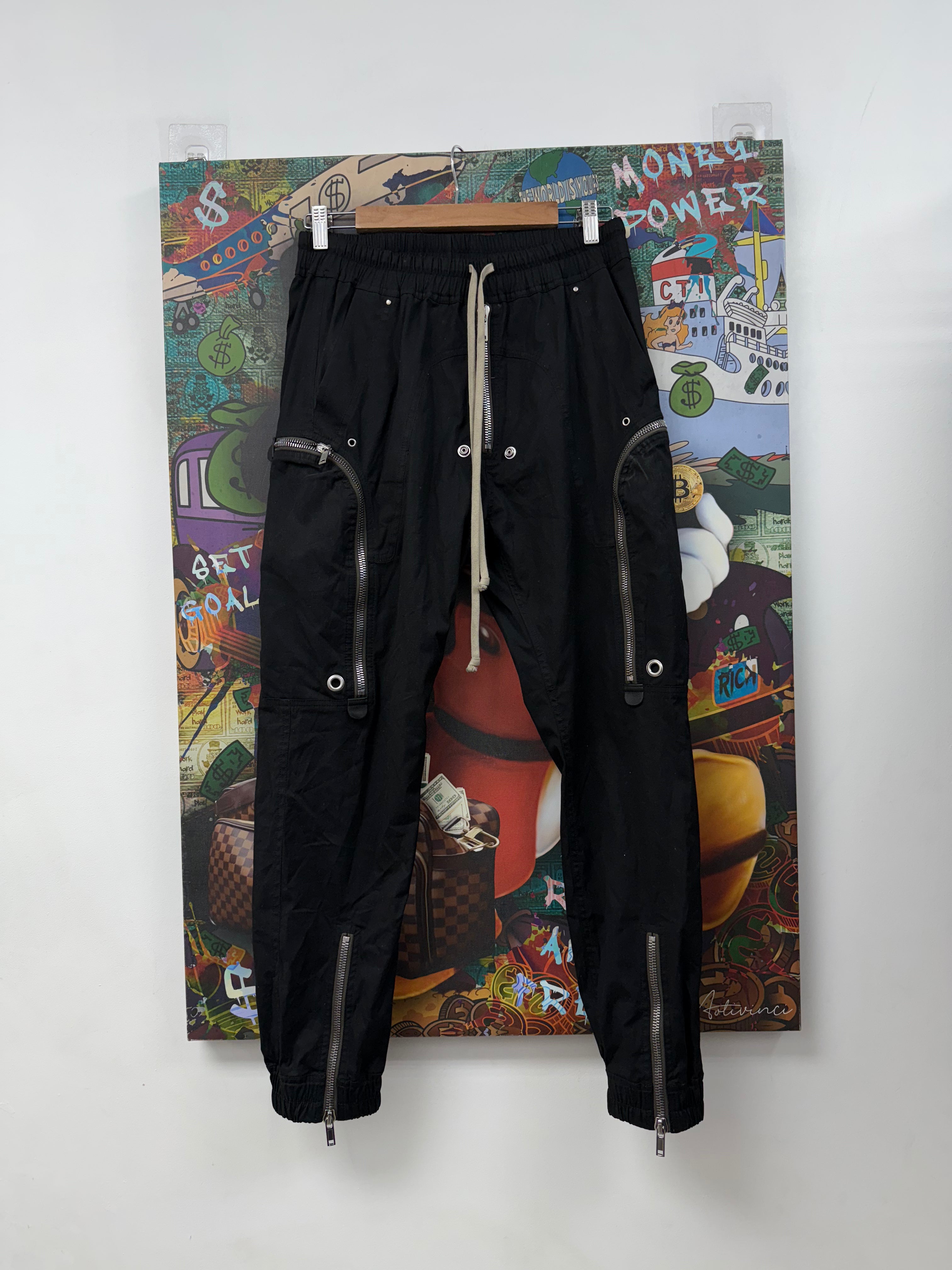 Rick Owens Black Bauhaus (50) Cargo Pants