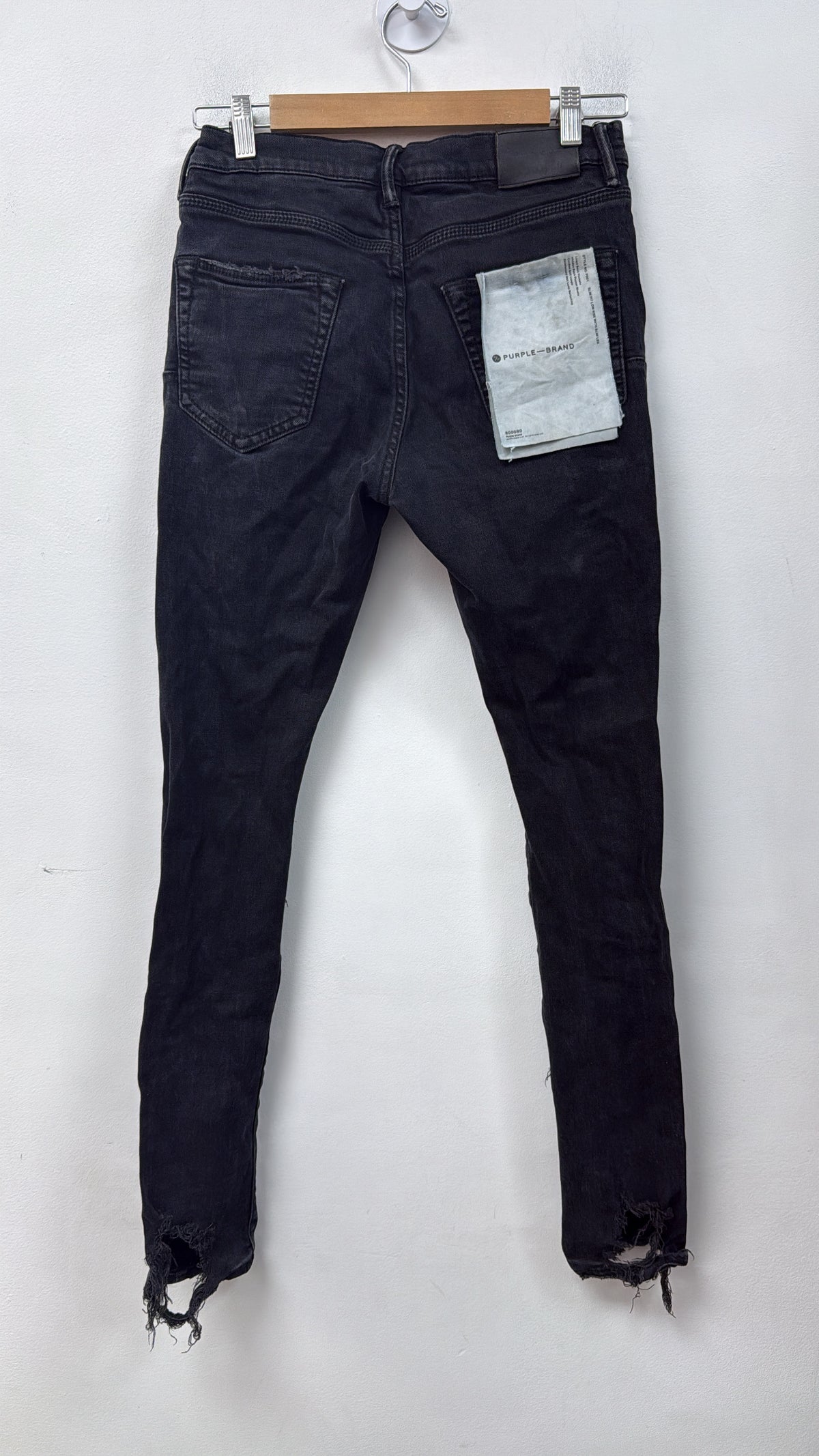 Purple Brand Black Knee Rip P0001 Jeans