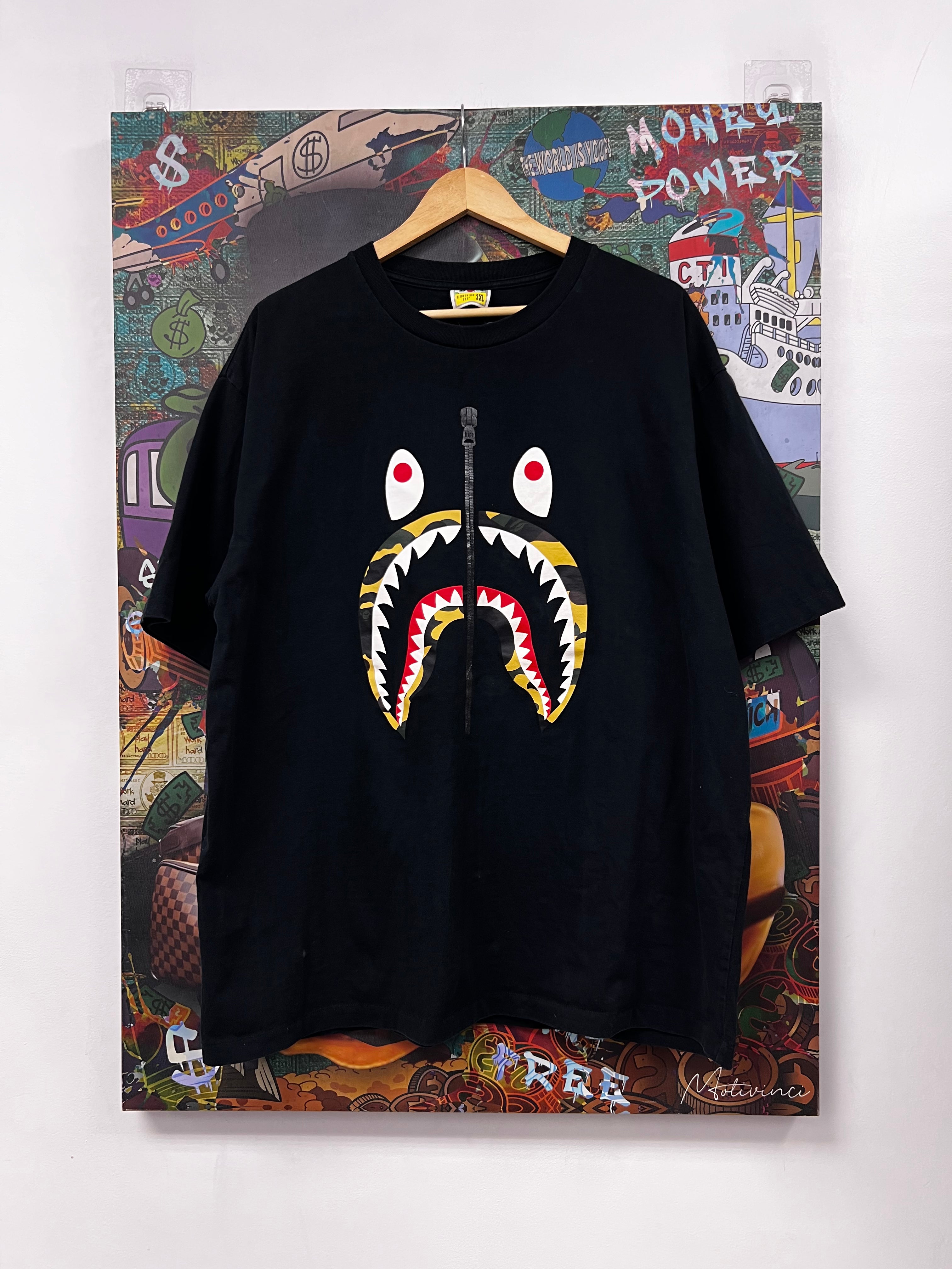 BAPE Black Camo APE Head Tee