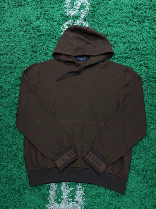 LV Monogram Hoodie Brown Used XL