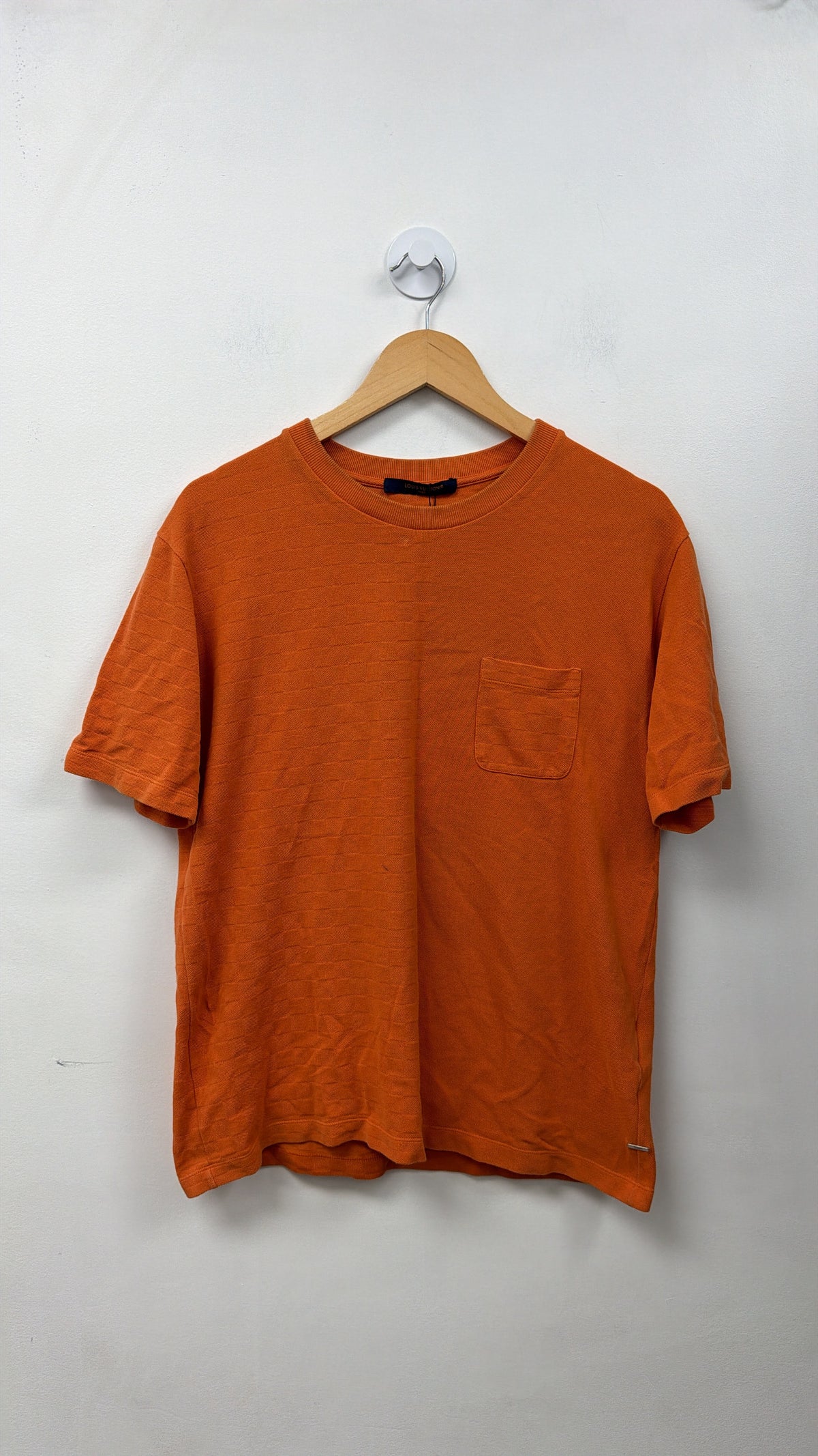 Louis Vuitton Orange Split Damier Tee