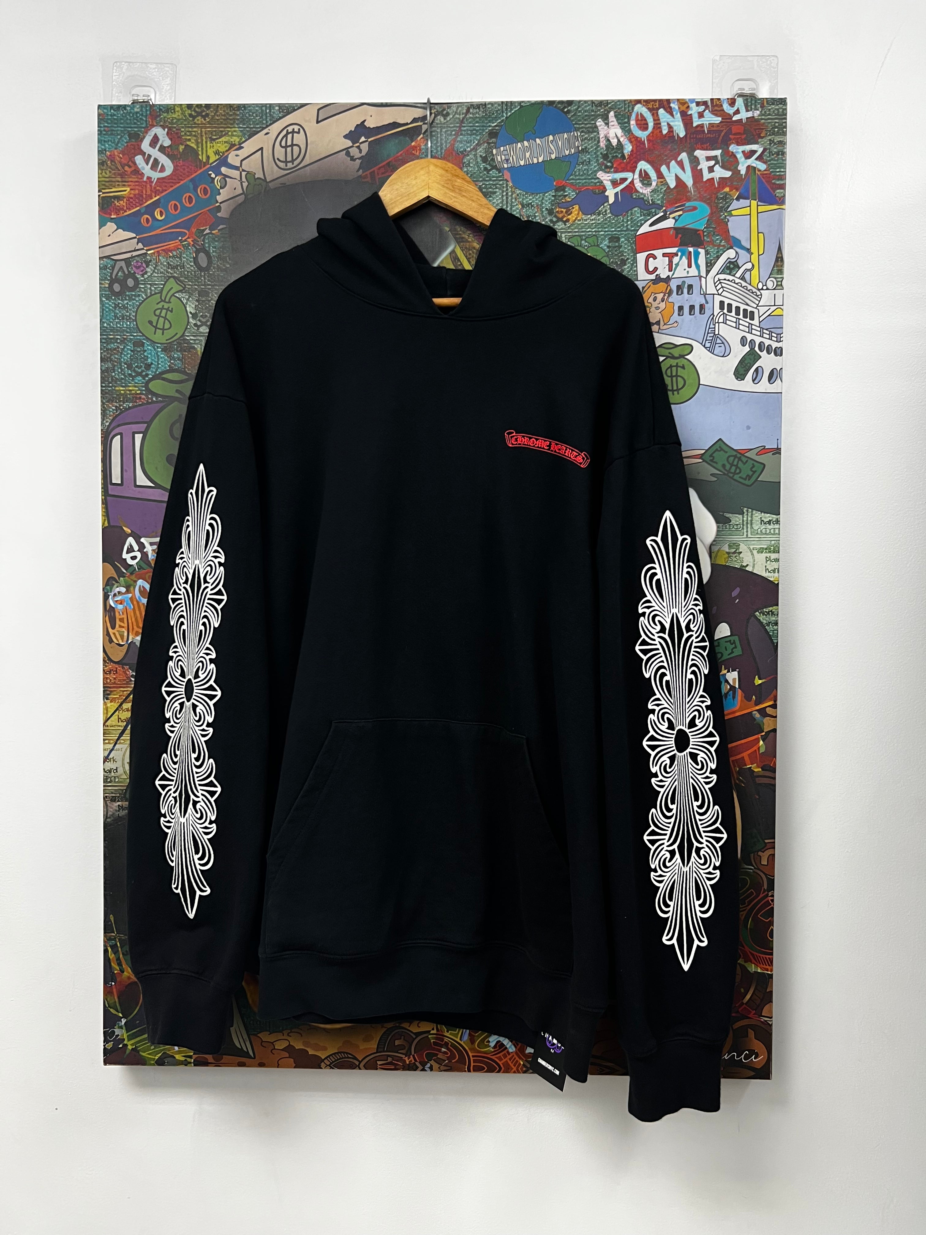 Chrome Hearts Matty Boy Black Red Chomper Hoodie
