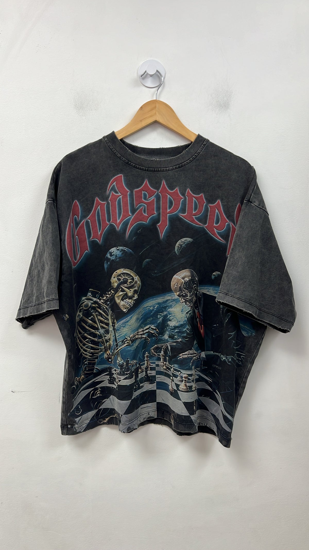 Godspeed Black Wash Checkmate Tee