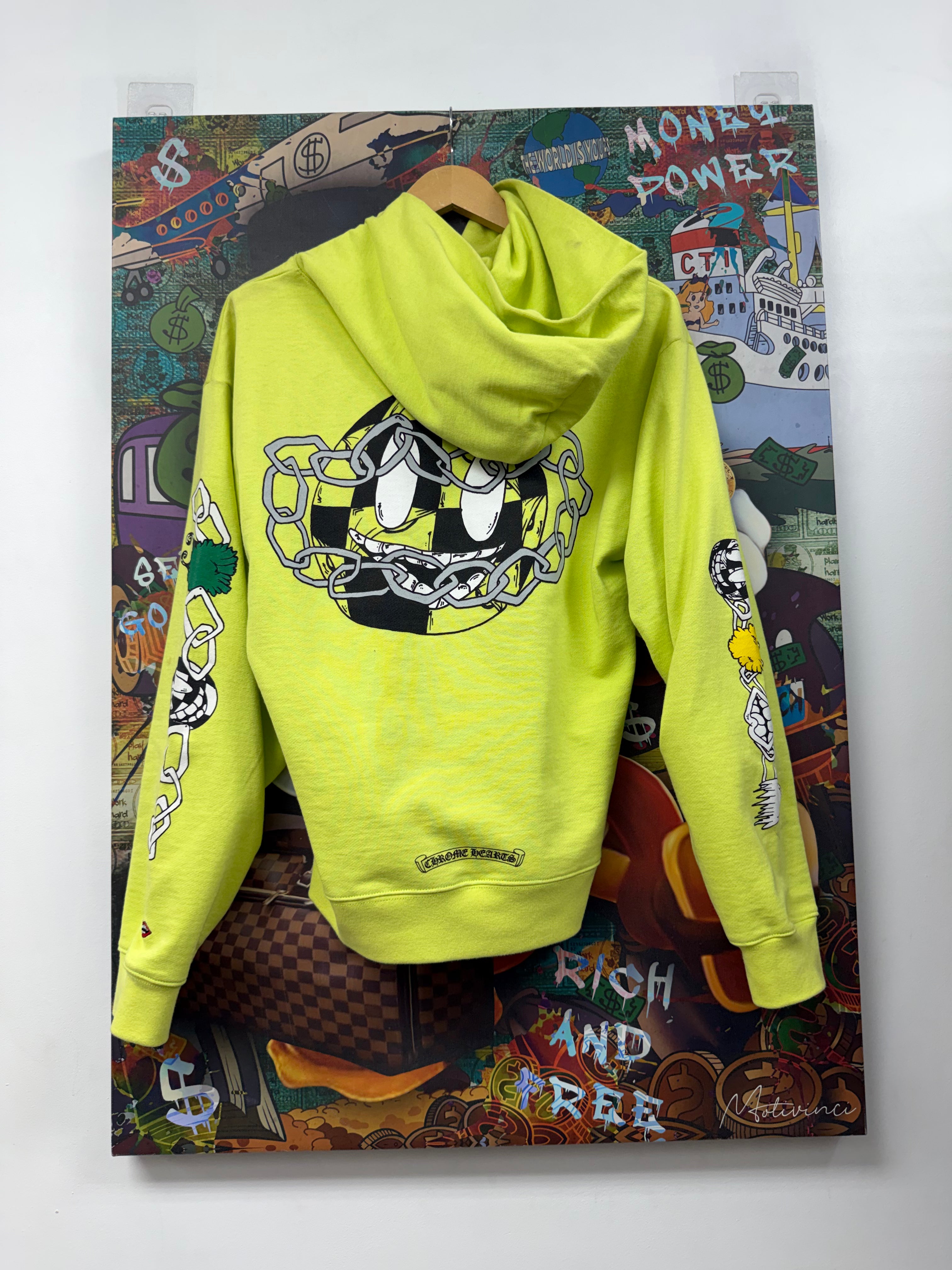 Chrome Hearts Matty Boy Lime Link Hoodie