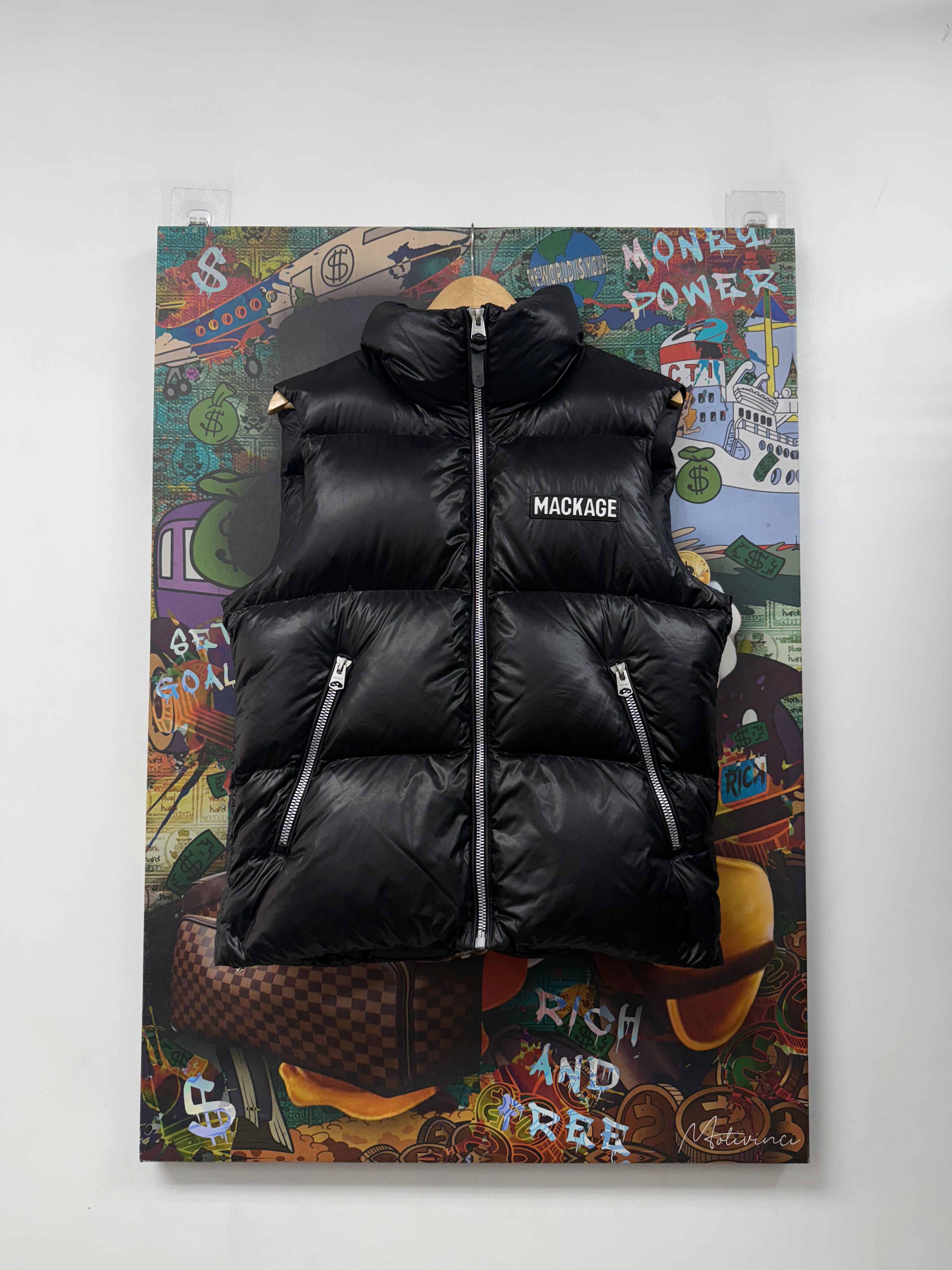 Mackage Black Kent (36) Puffer Vest