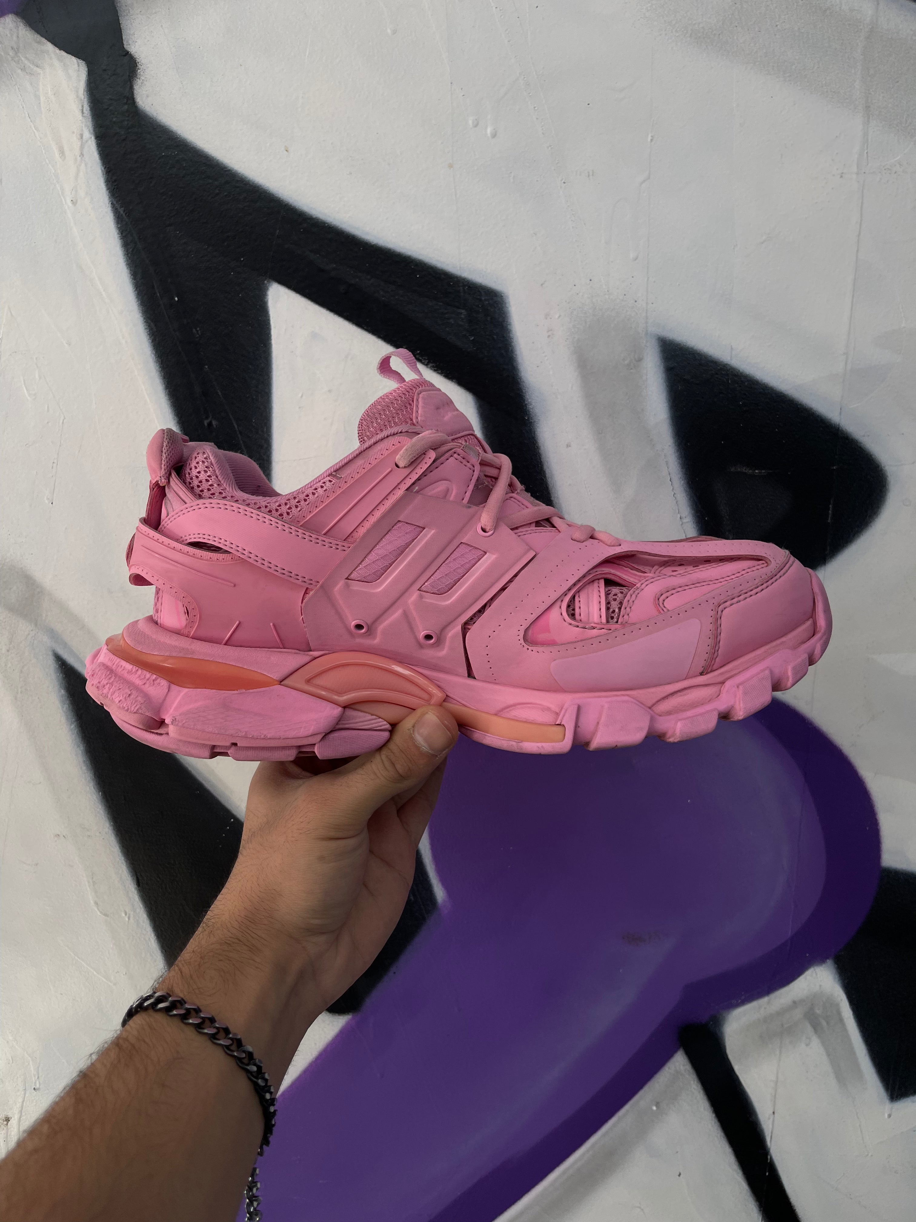 Bottega Veneta Pink Track Sneakers