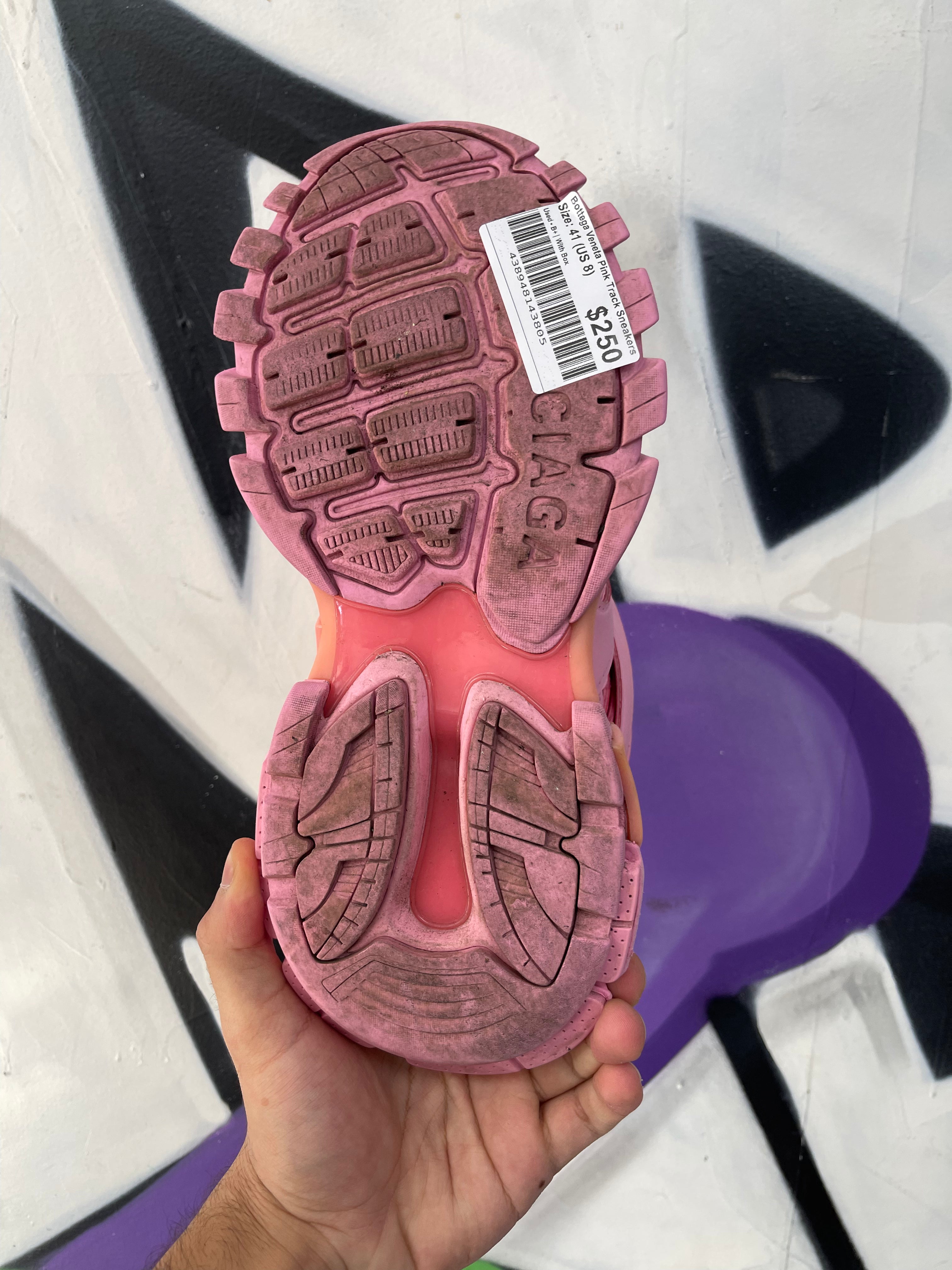 Bottega Veneta Pink Track Sneakers