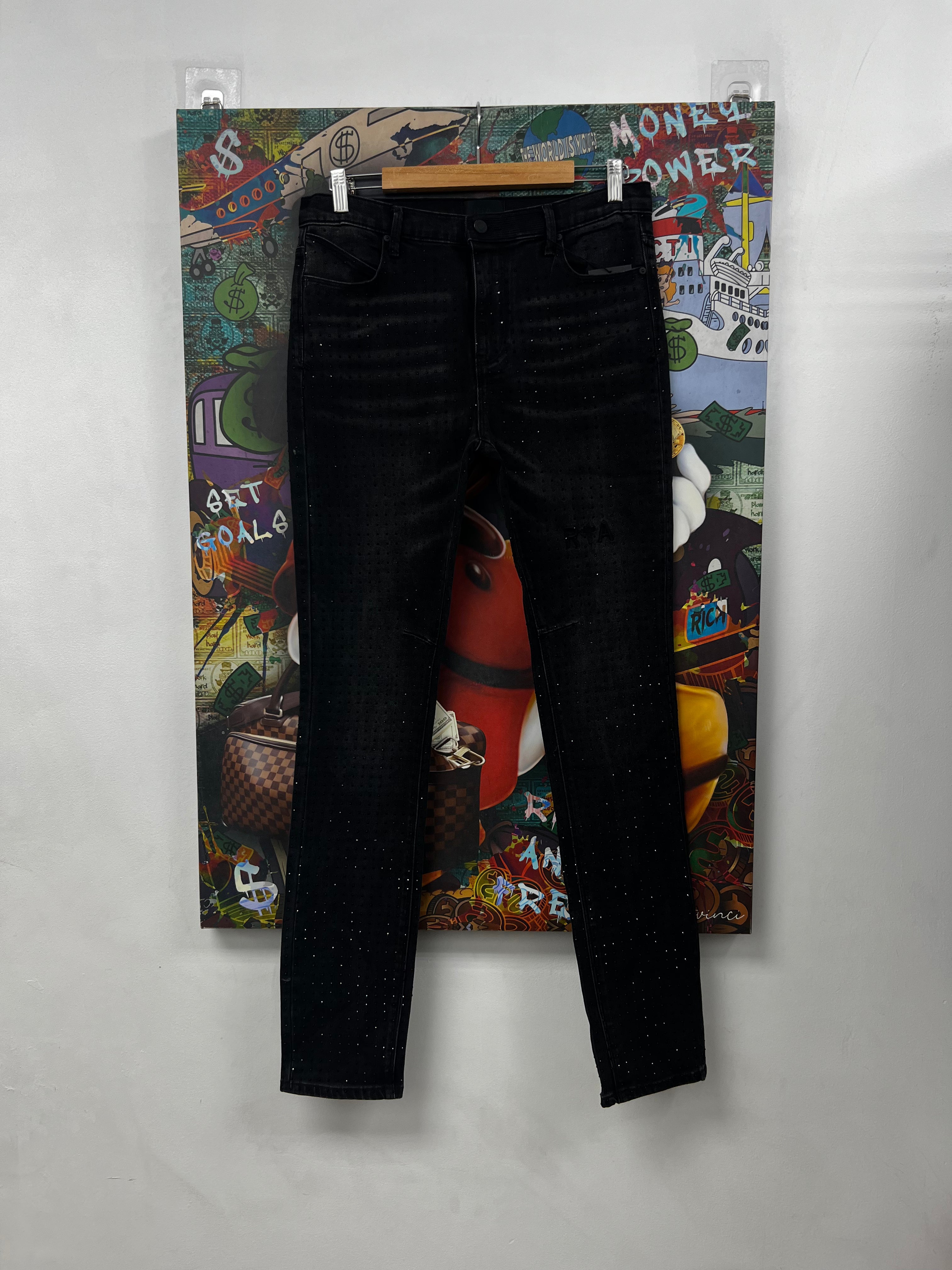 RTA All Over Rhinestoe Jeans