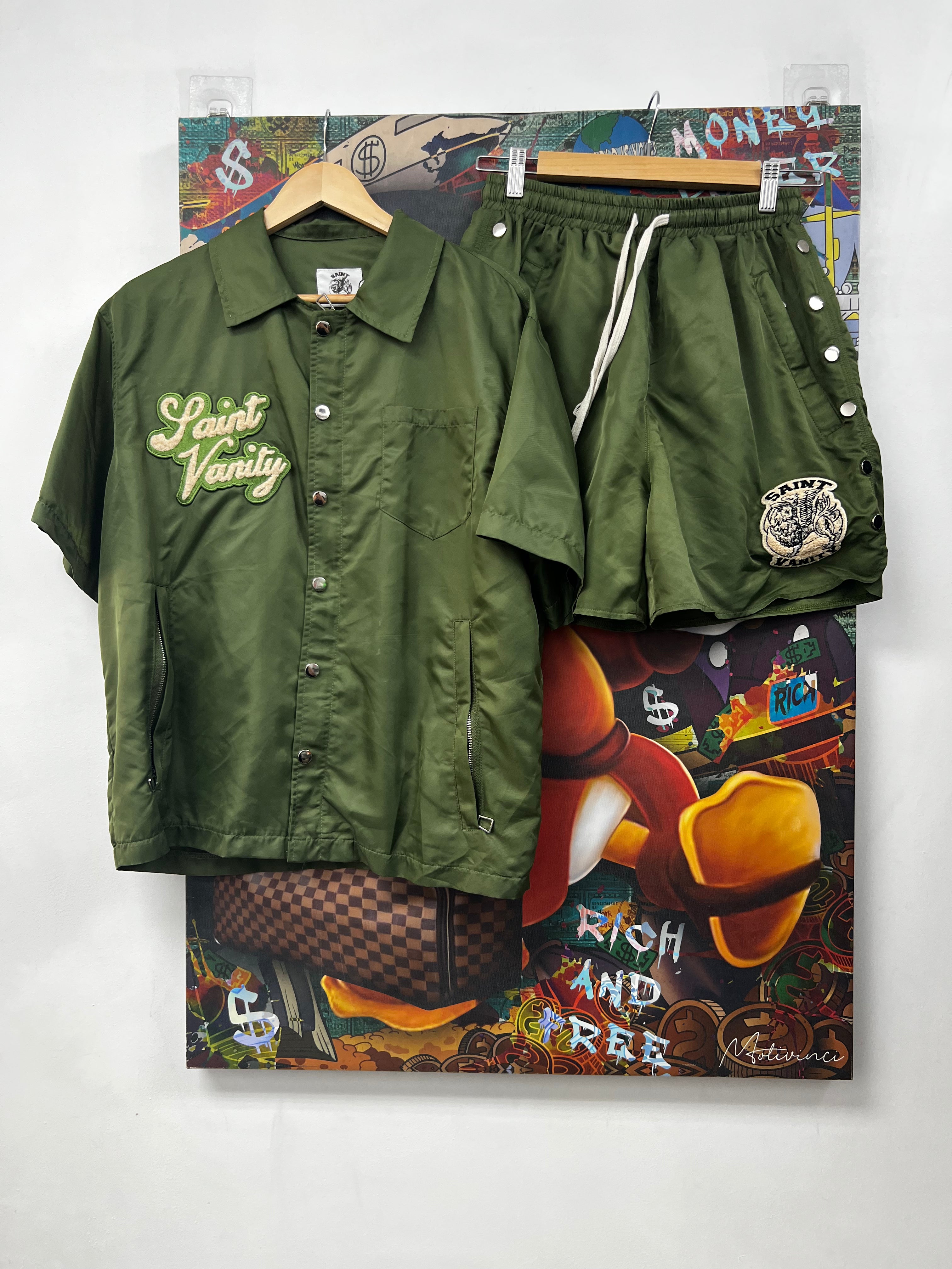 Saint Vanity Nylon Green Set
