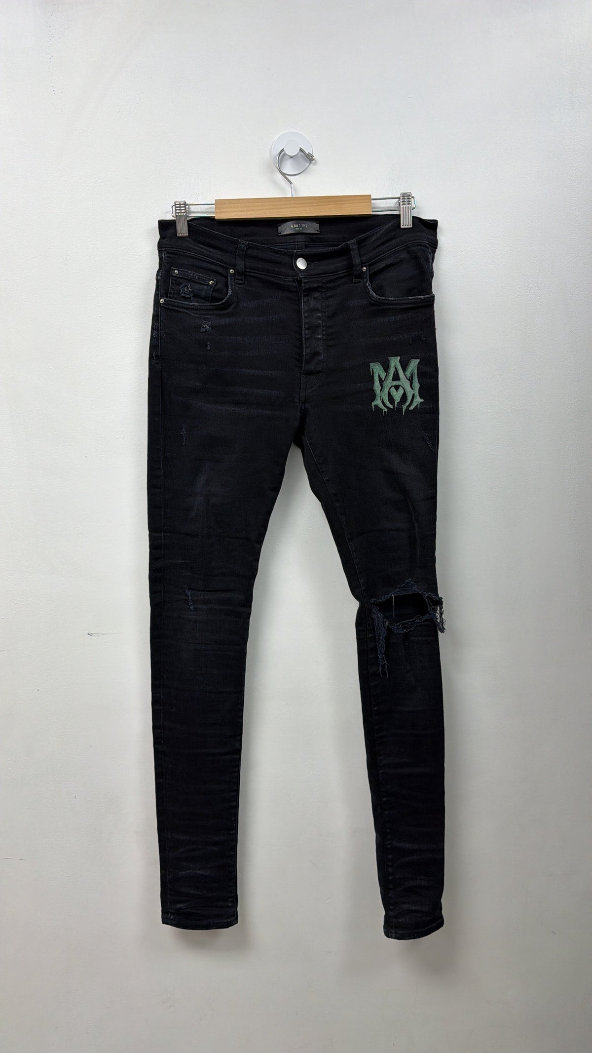 Amiri Black Wash MA  Slime Jeans