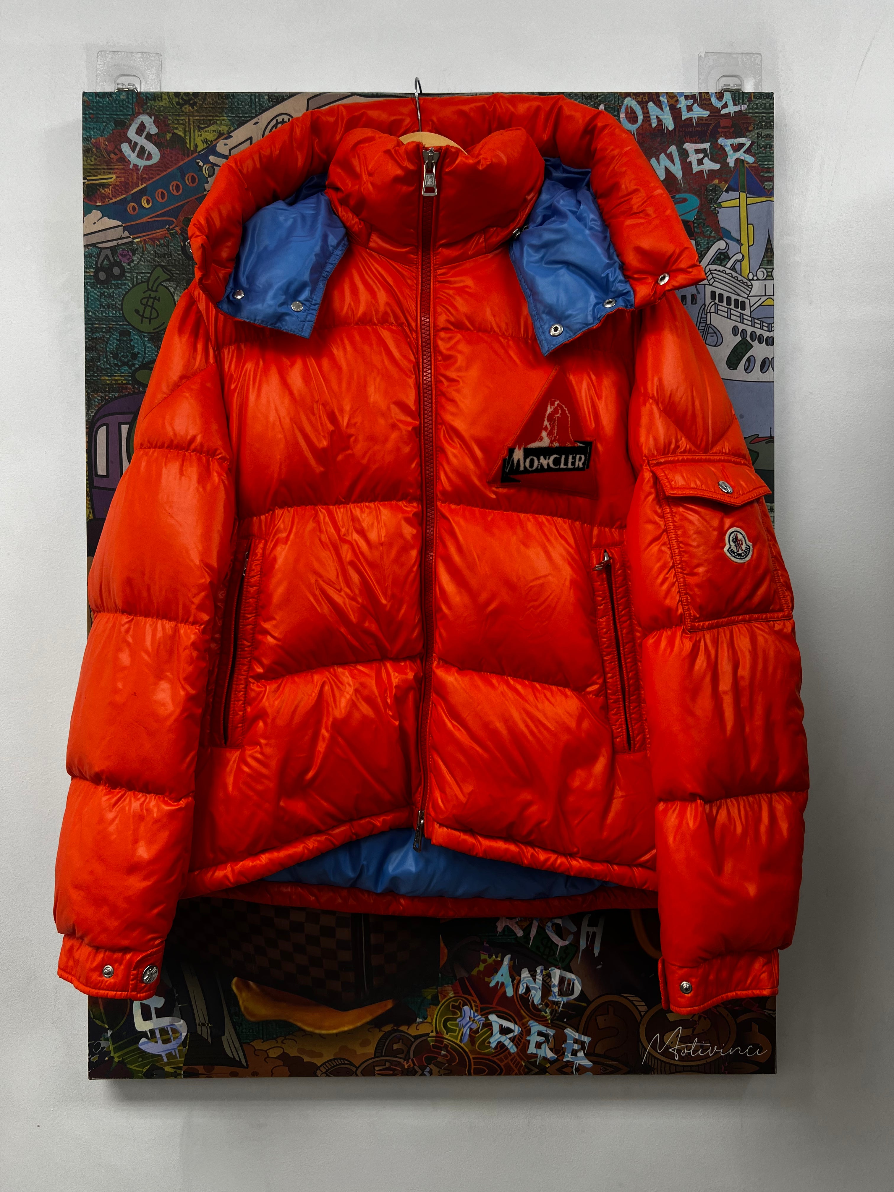 Moncler Orange Blue Wilson (2) Jacket