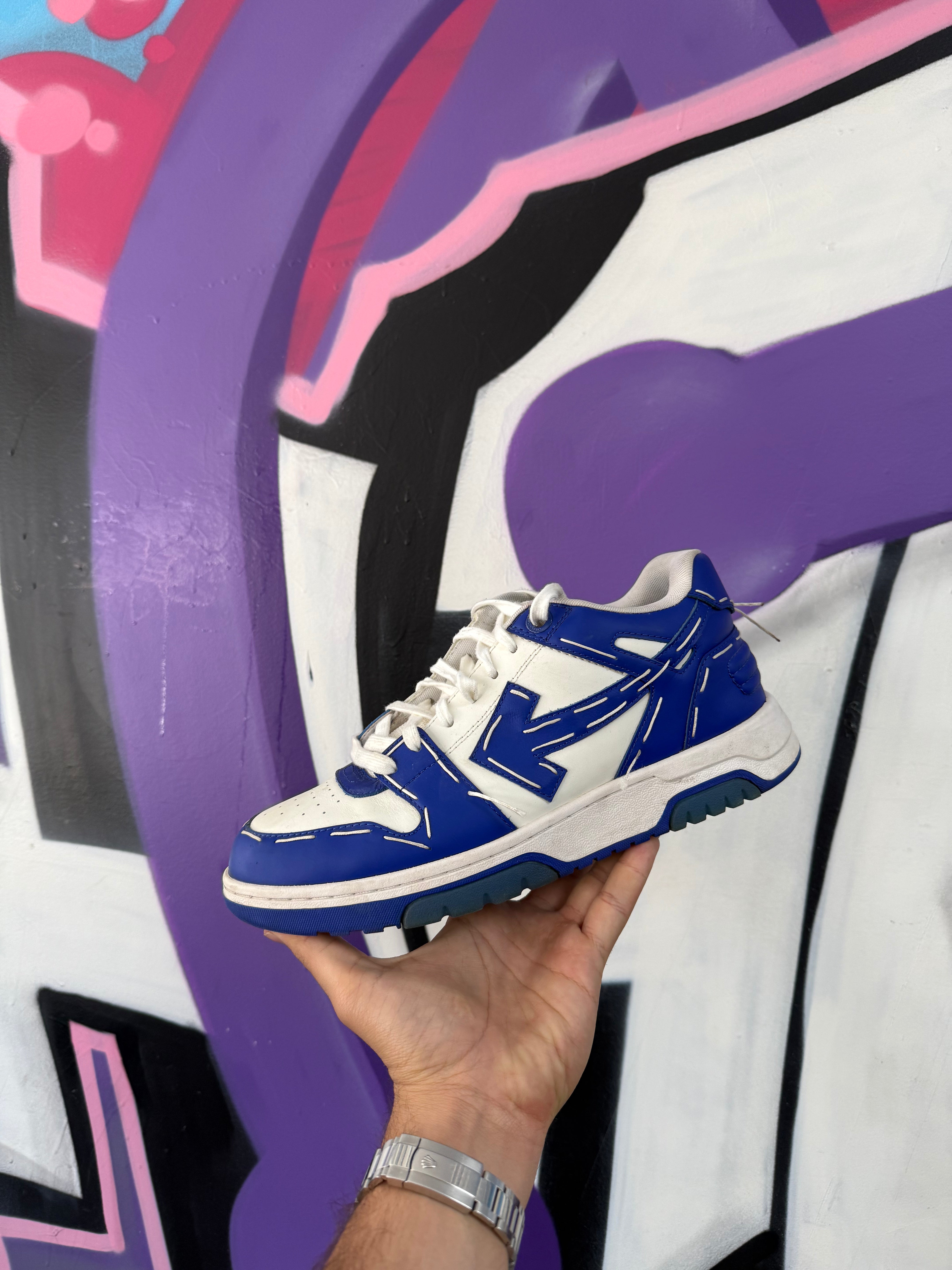 Off-White Blue White Out Of Office Sneakers